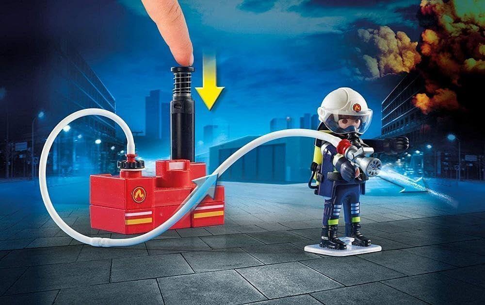 PLAYMOBIL BOMBEROS CON BOMBA DE AGUA PM9468-2
