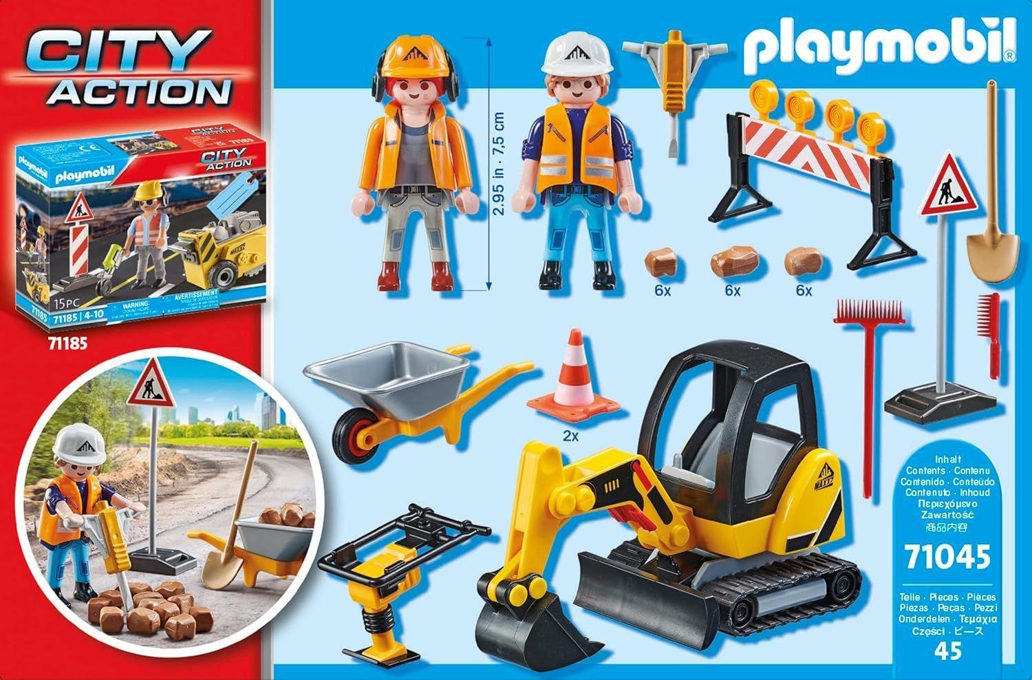 PLAYMOBIL CONSTRUCCIÓN VIAL PM71045-3