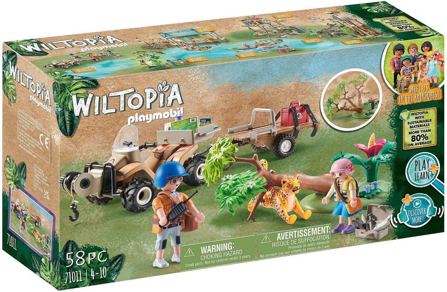 PLAYMOBIL WILTOPIA - QUAD DE RESCATE DE ANIMALES PM71011-0