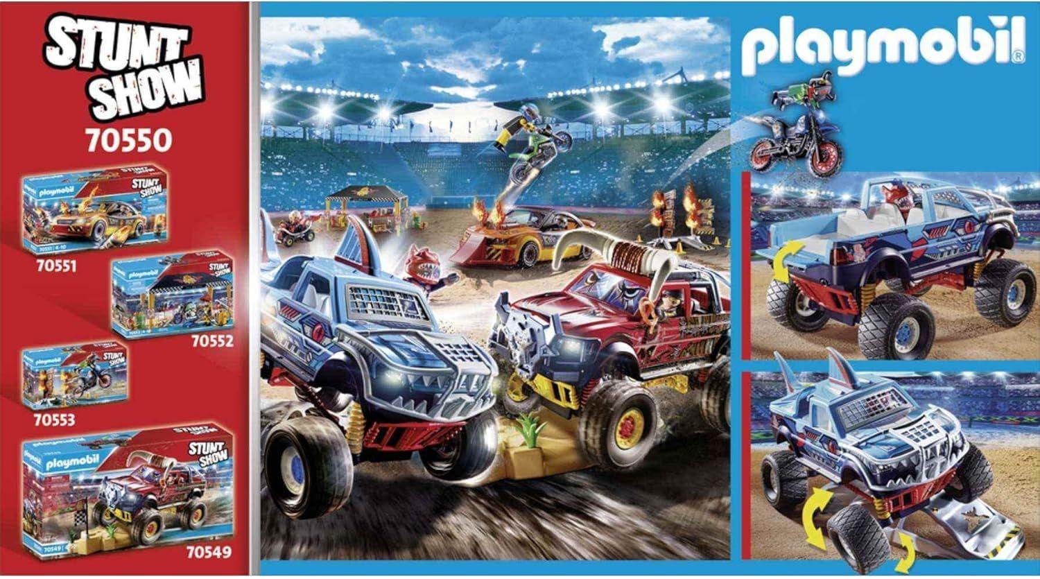 PLAYMOBIL STUNTSHOW MONSTER TRUCK SHARK PM70550-3