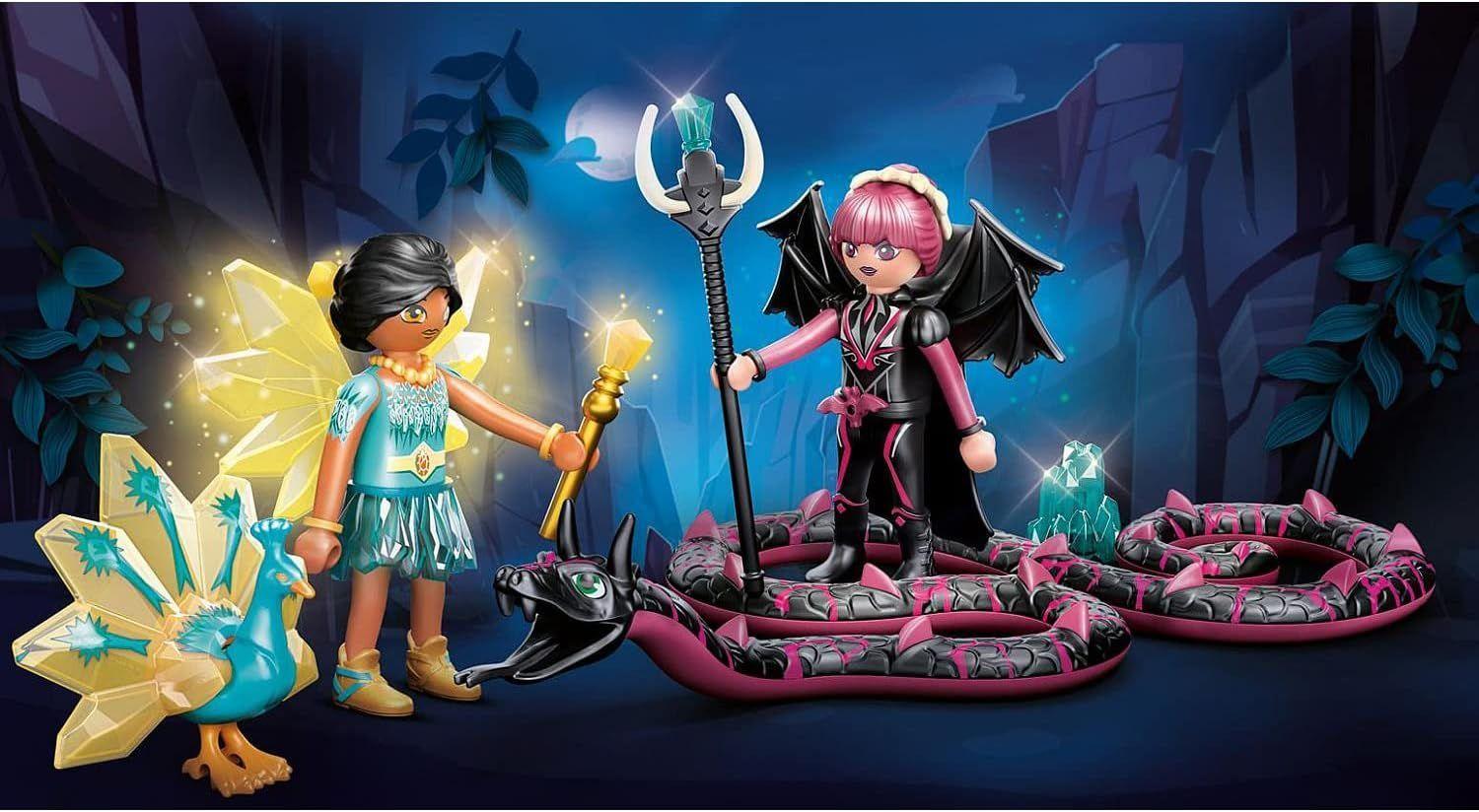 PLAYMOBIL Crystal Fairy And Bat Fairy with Soul Animals PM70803-1