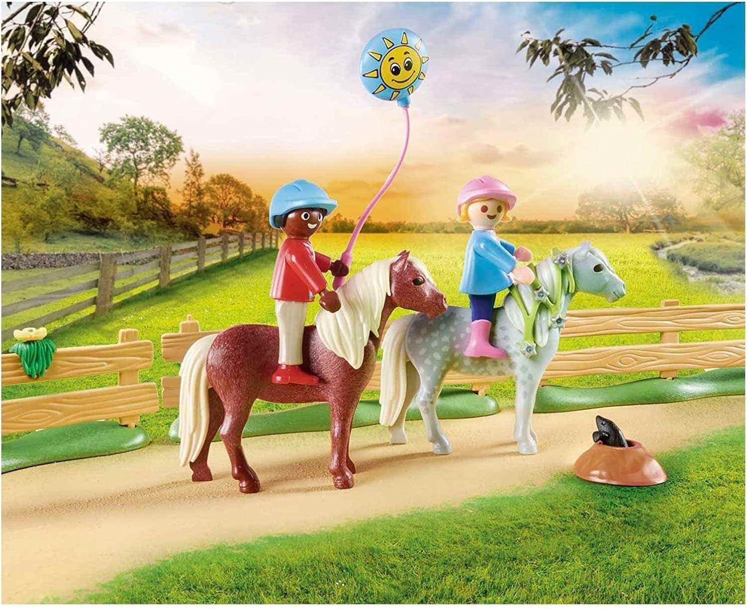 PLAYMOBIL FIESTA DE CUMPLEAÑOS DE LA GRANJA DE PONIS PM70997-1