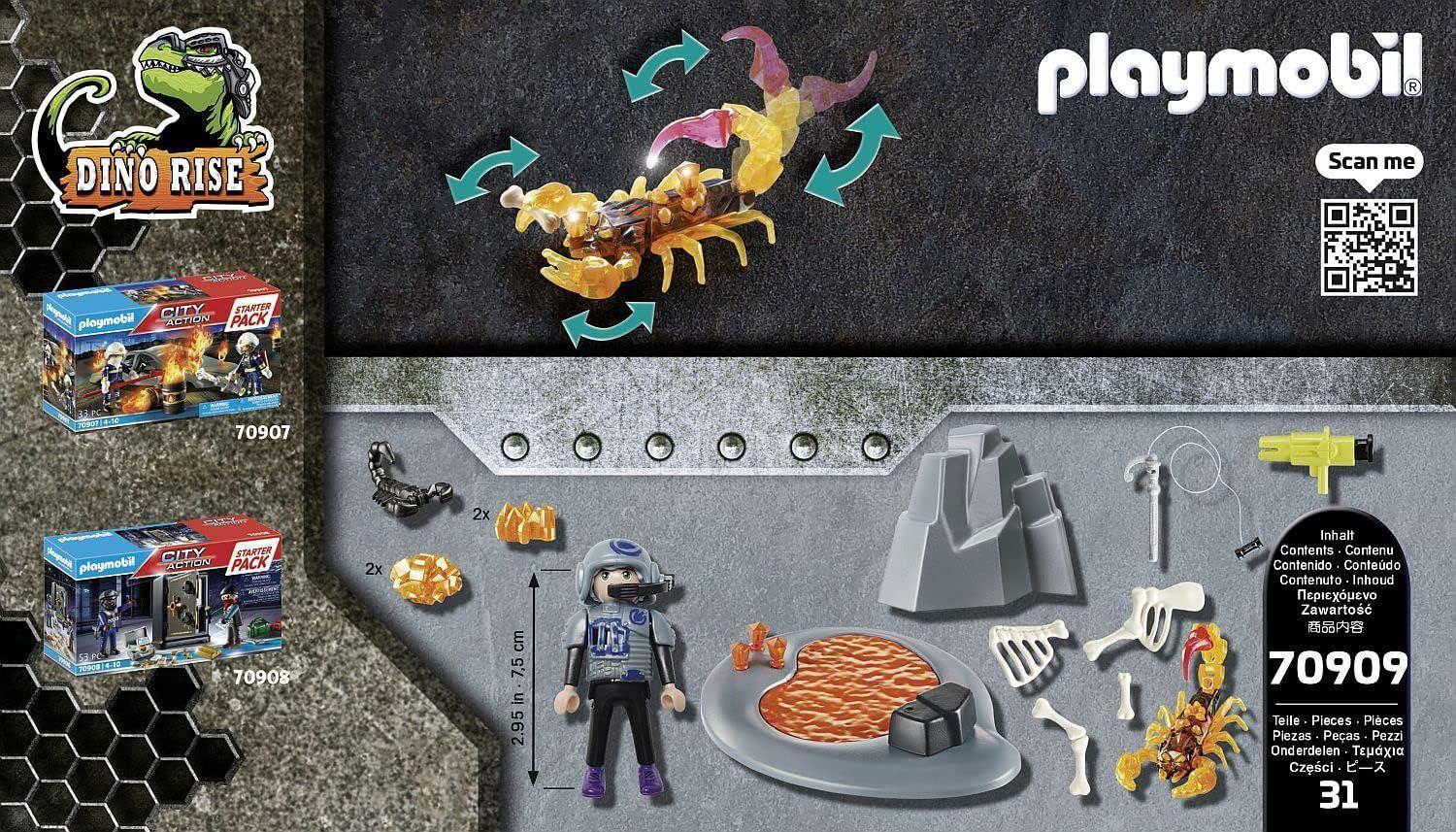 PLAYMOBIL STARTER PACK DINO RISE FIRE SCORPION PM70909-2