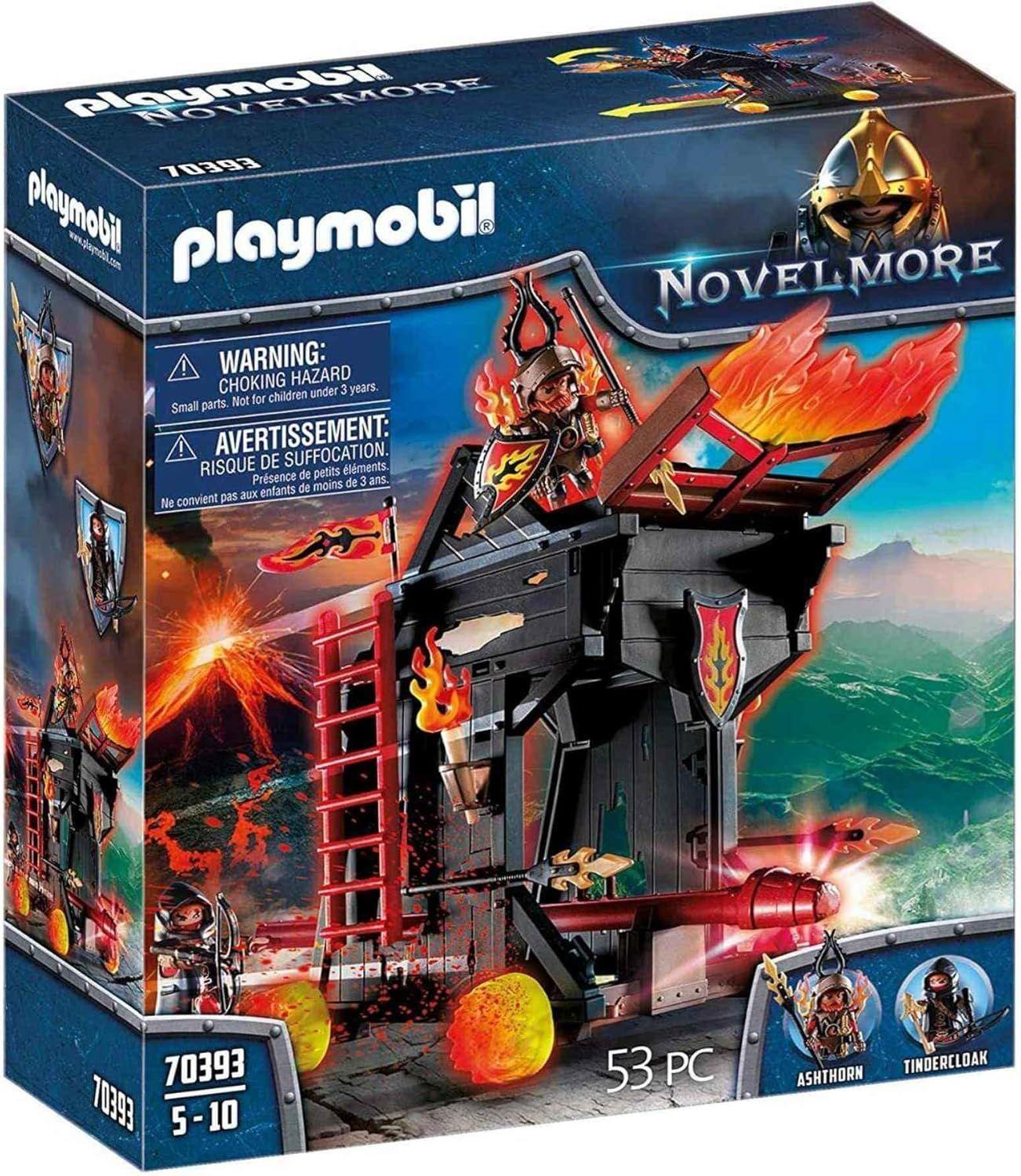 PLAYMOBIL ARIETE DE FUEGO DE LOS BANDIDOS DE BURNHAM PM70393-0