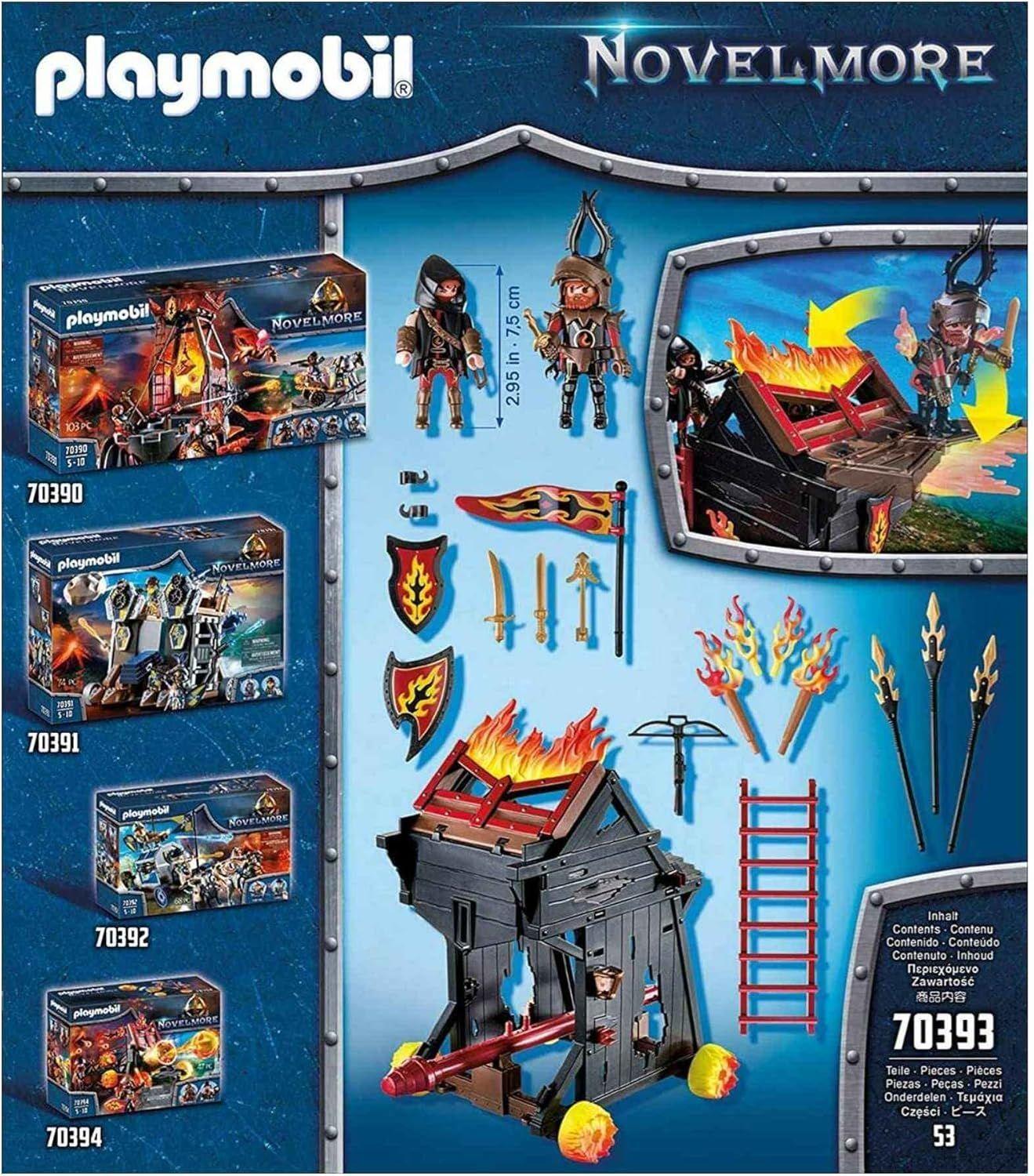 PLAYMOBIL ARIETE DE FUEGO DE LOS BANDIDOS DE BURNHAM PM70393-2