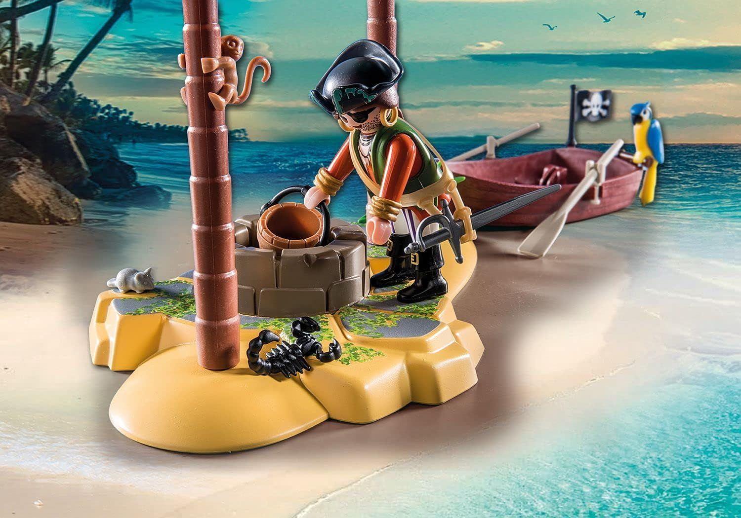 PLAYMOBIL LA ISLA DEL TESORO PIRATA CON BOTE DE REMOS PM70962-3