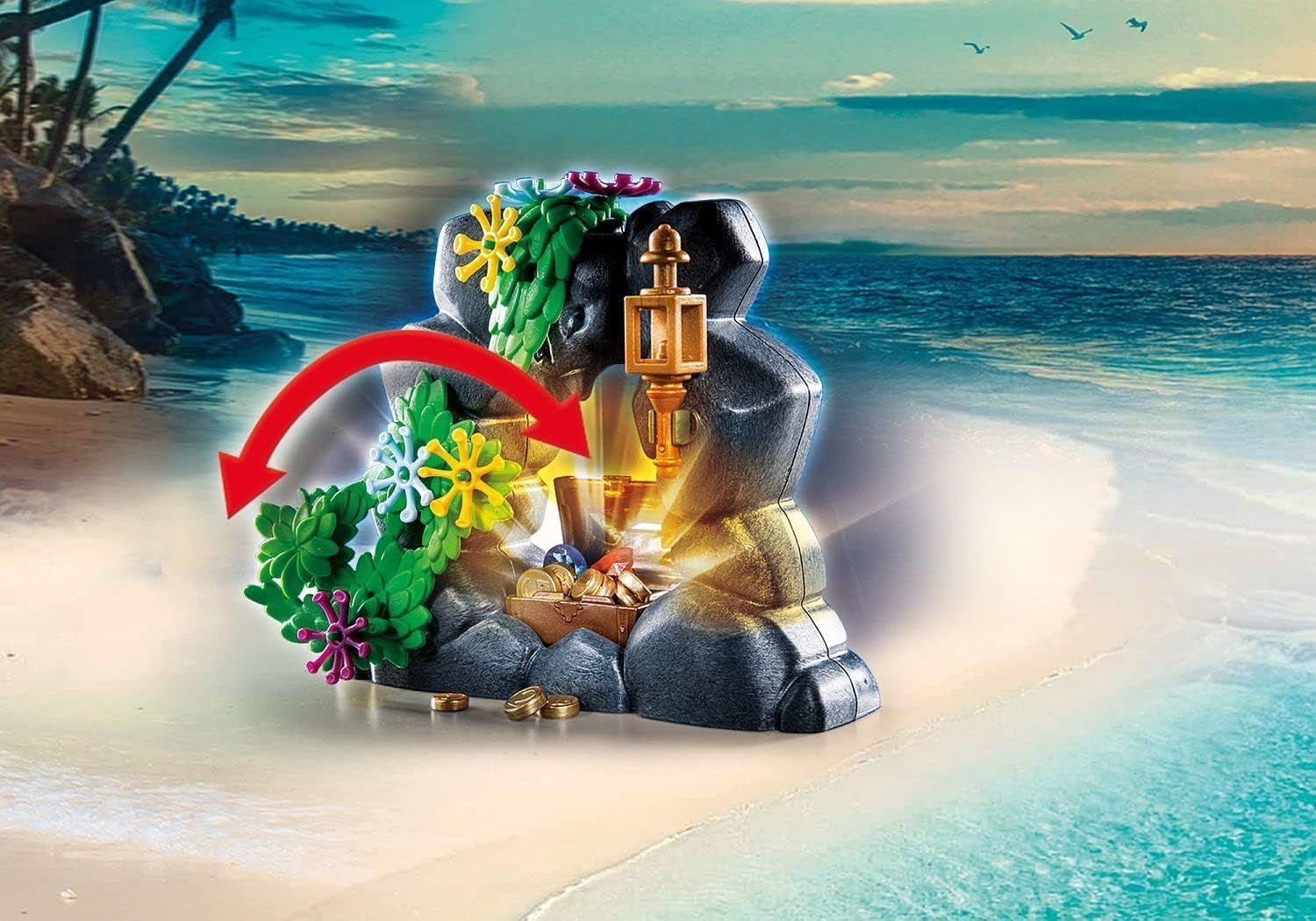 PLAYMOBIL LA ISLA DEL TESORO PIRATA CON BOTE DE REMOS PM70962-4