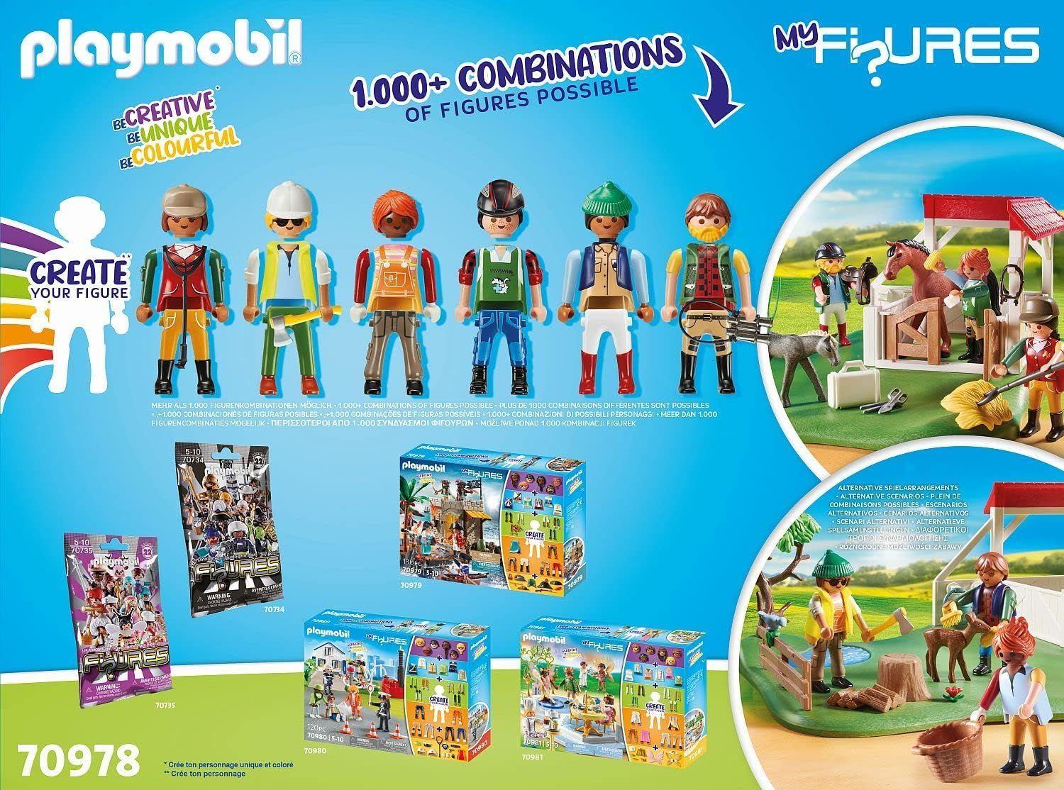 PLAYMOBIL MIS FIGURAS: RANCHO DE CABALLOS PM70978-4