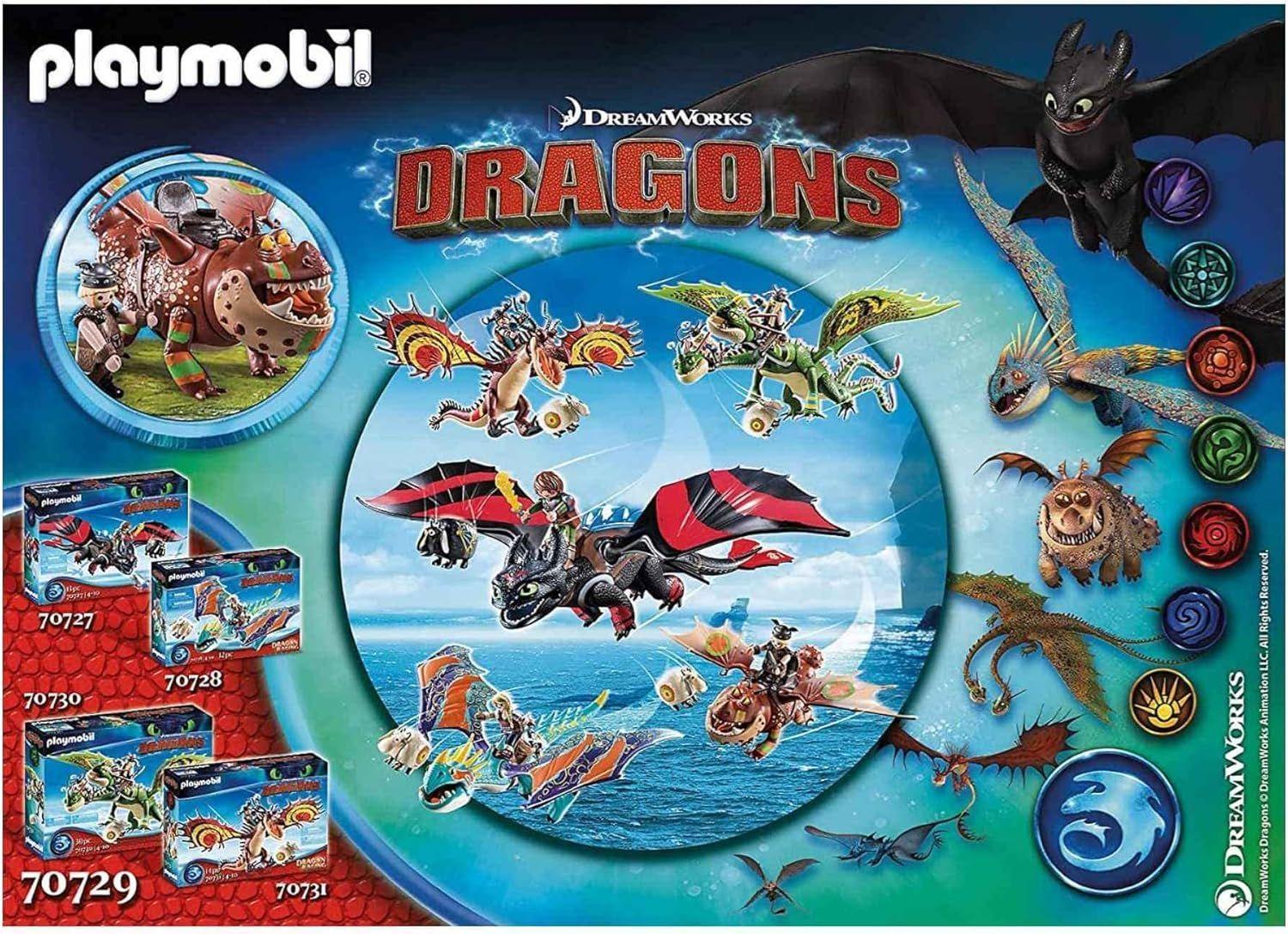 PLAYMOBIL DRAGON RACING FISHLEGS AND MEATLUG PM70729-3