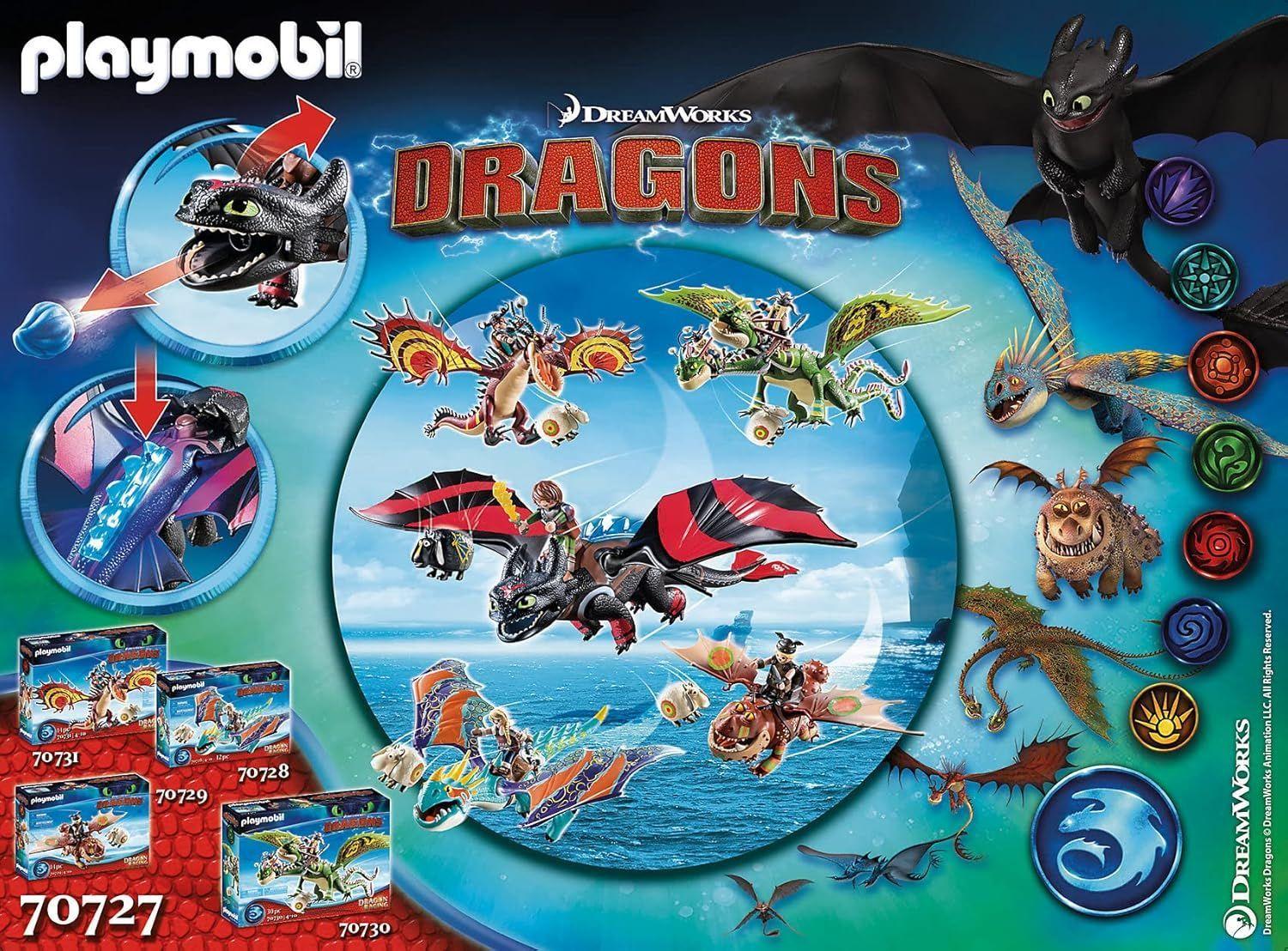 PLAYMOBIL DRAGON RACING HIPO Y DESDENTAO PM70727-2