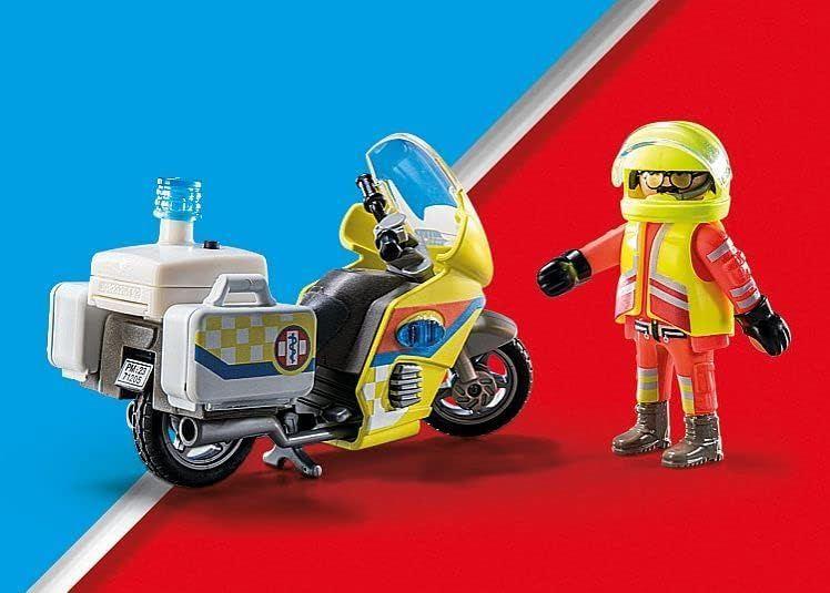 PLAYMOBIL MOTOCICLETA DE RESCATE CON LUZ INTERMITENTE PM71205 -3