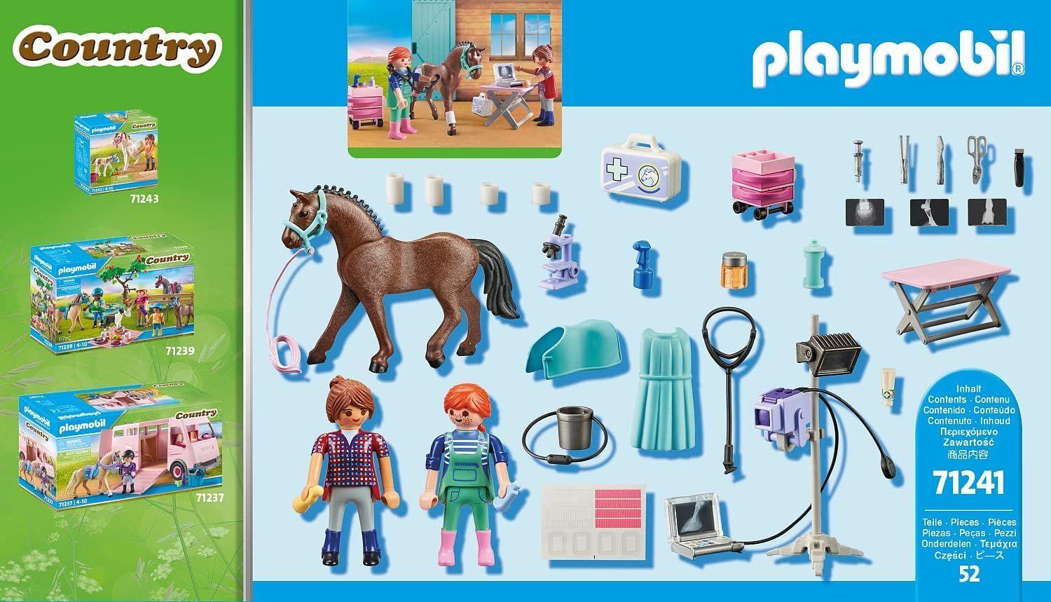PLAYMOBIL VETERINARIO DE CABALLOS PM71241-3