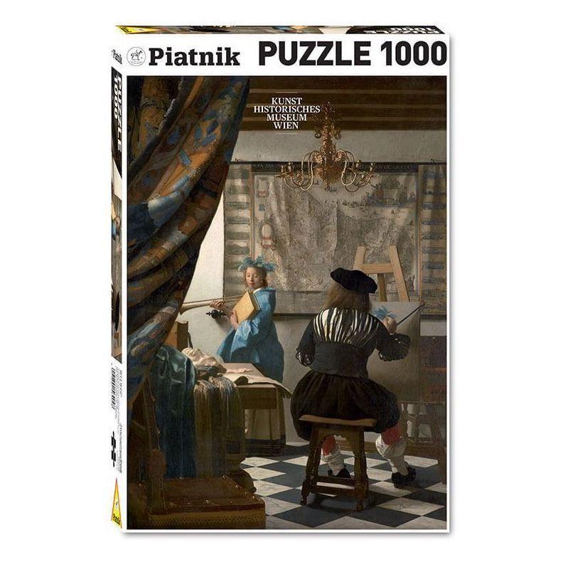 Puzzle 1000 Vermeer, The Art of Painting - Piatnik-0