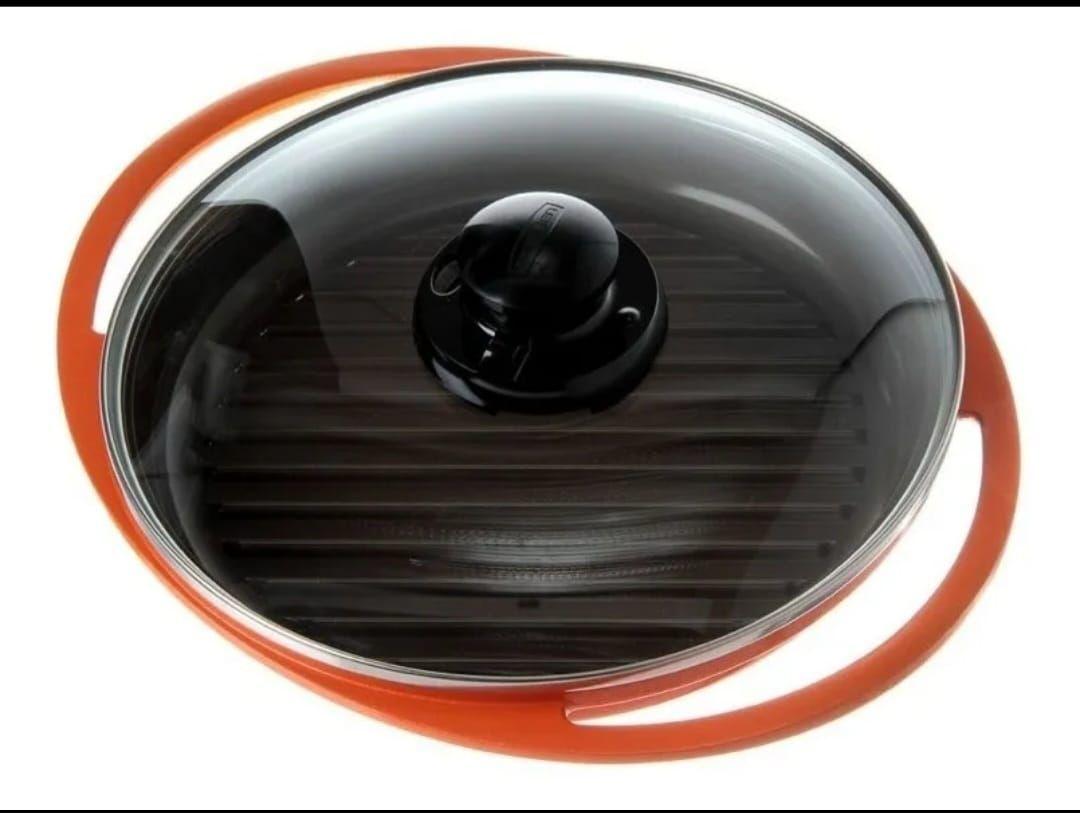 Sarten Grill 26 cm Aluminio Naranjo-2