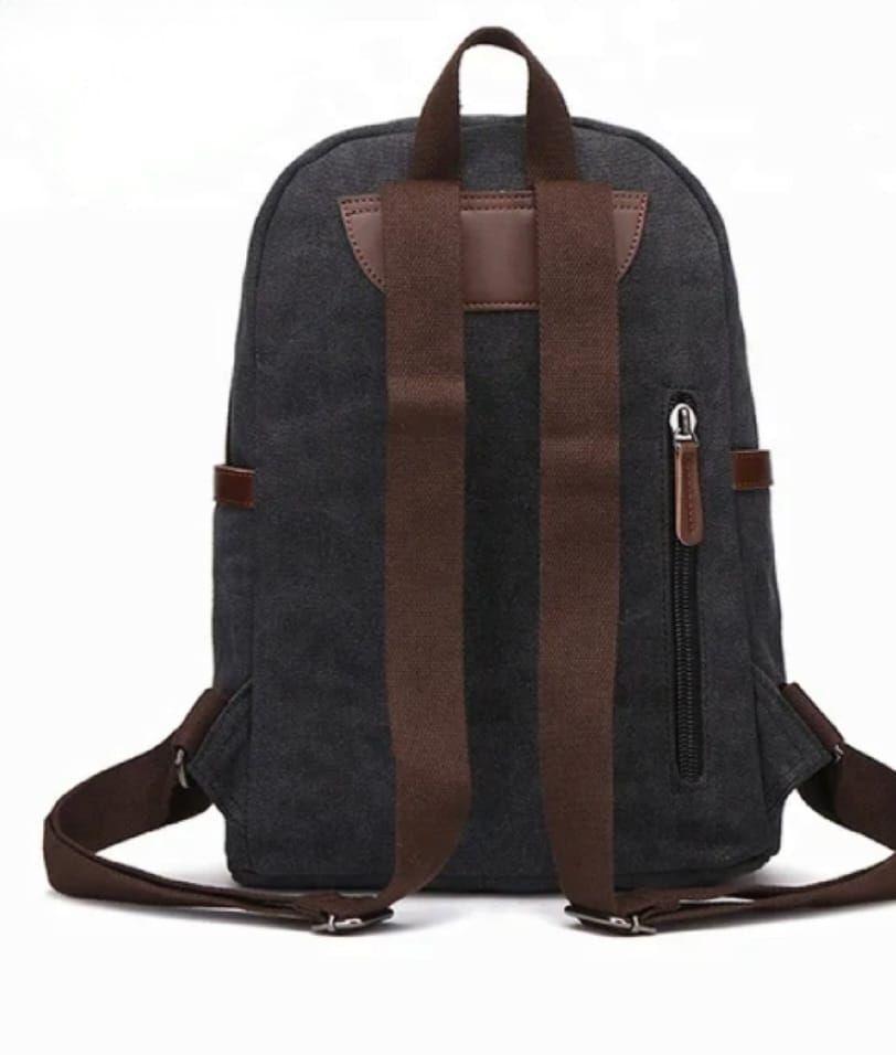 Mochila vintage con detalles ecocuero-2