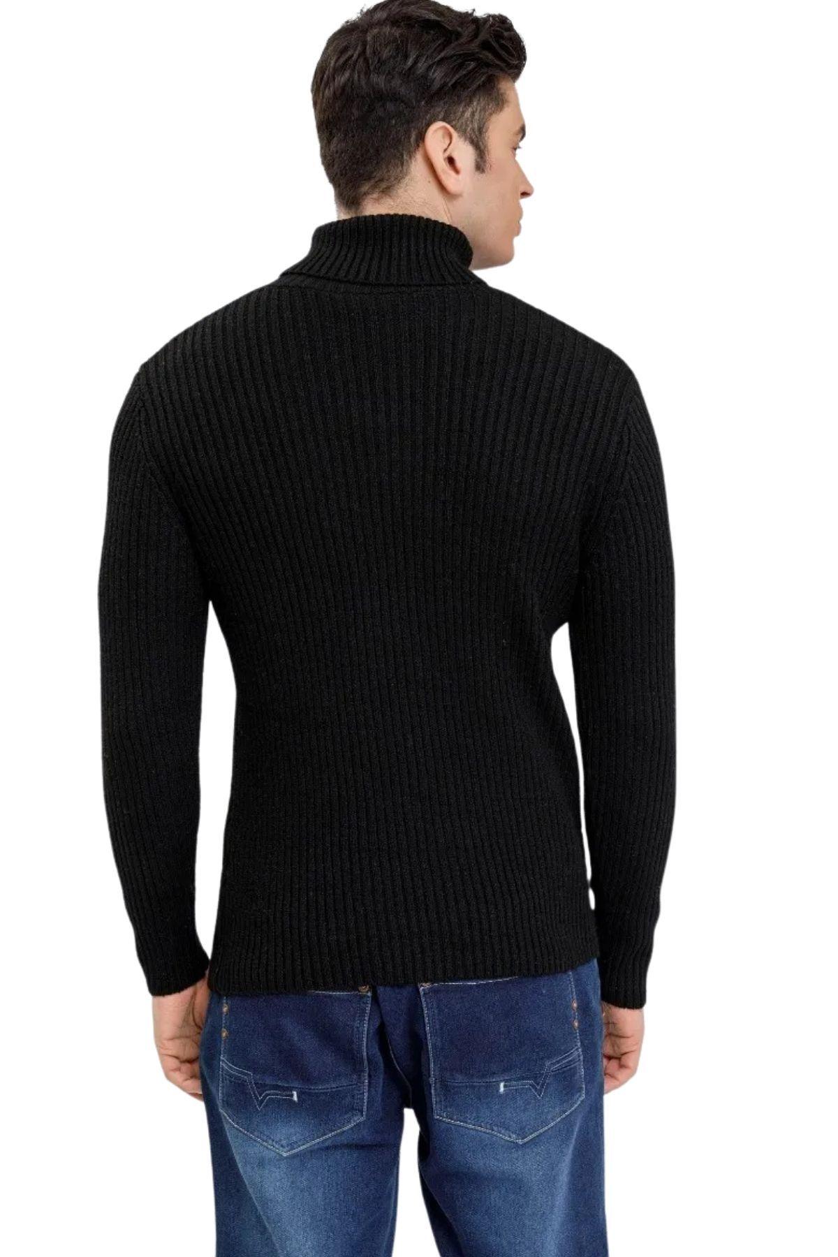 Sweater Lana Hombre Cuello Subido Beatle, Excelente Calidad 118-2