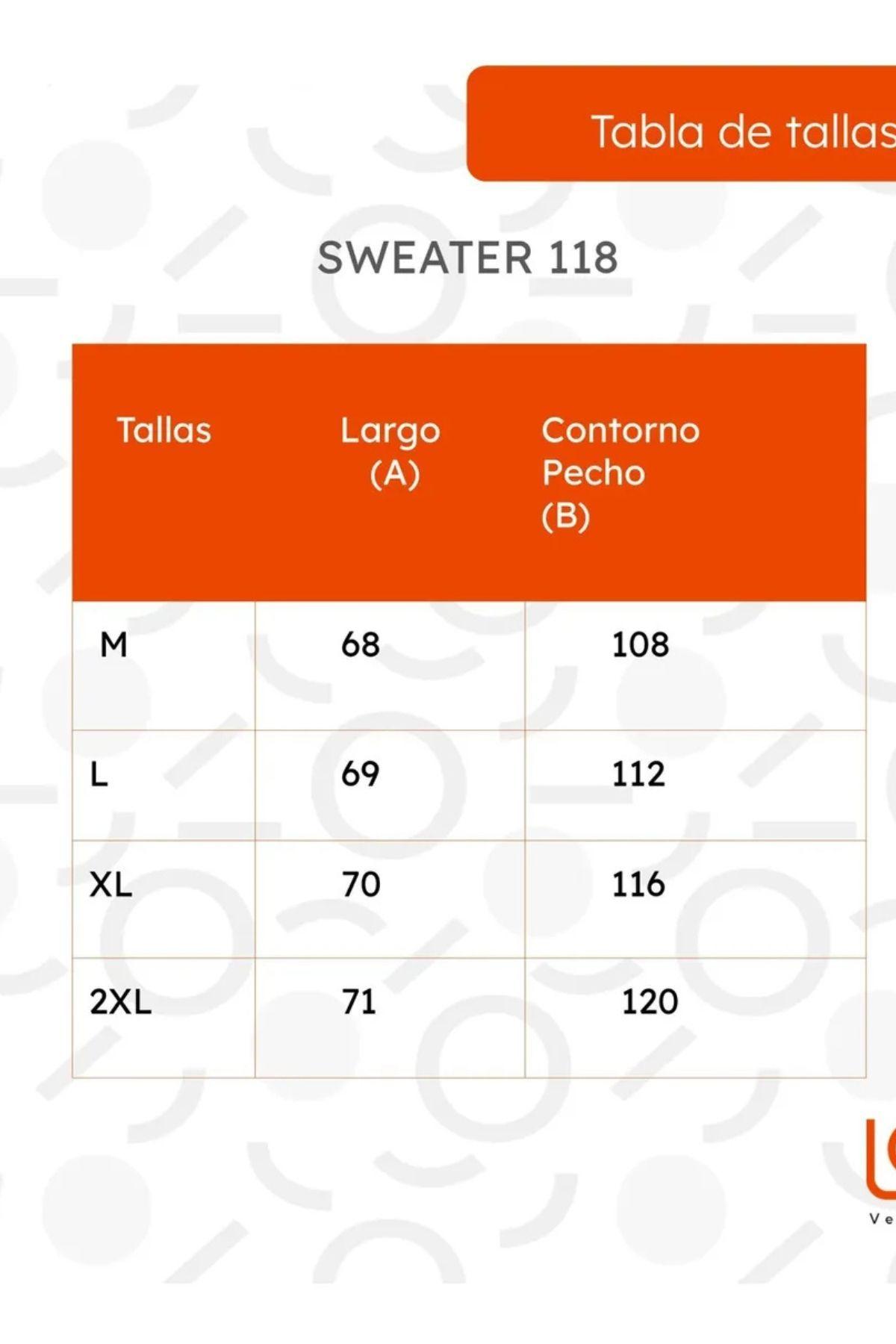 Sweater Lana Hombre Cuello Subido Beatle, Excelente Calidad 118-4