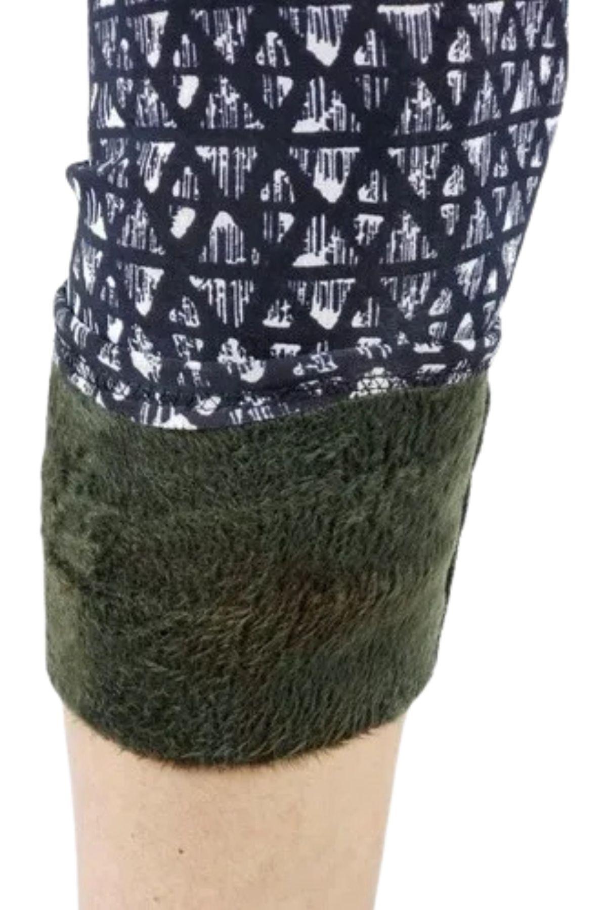 Calza Invierno Mujer Forro Piel, Elasticadas, Tiro Alto 102-2