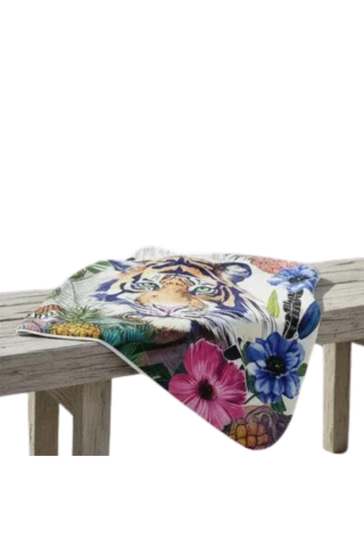 Toalla De Playa Y De Baño Con Capucha, Secado Rápido Tigre 380-2