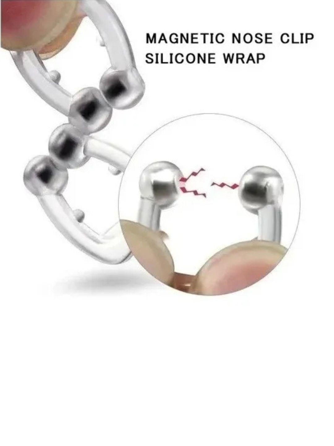 Pack 2 Clip Nasal Anti Ronquidos Silicona Magnético. Estuche-5