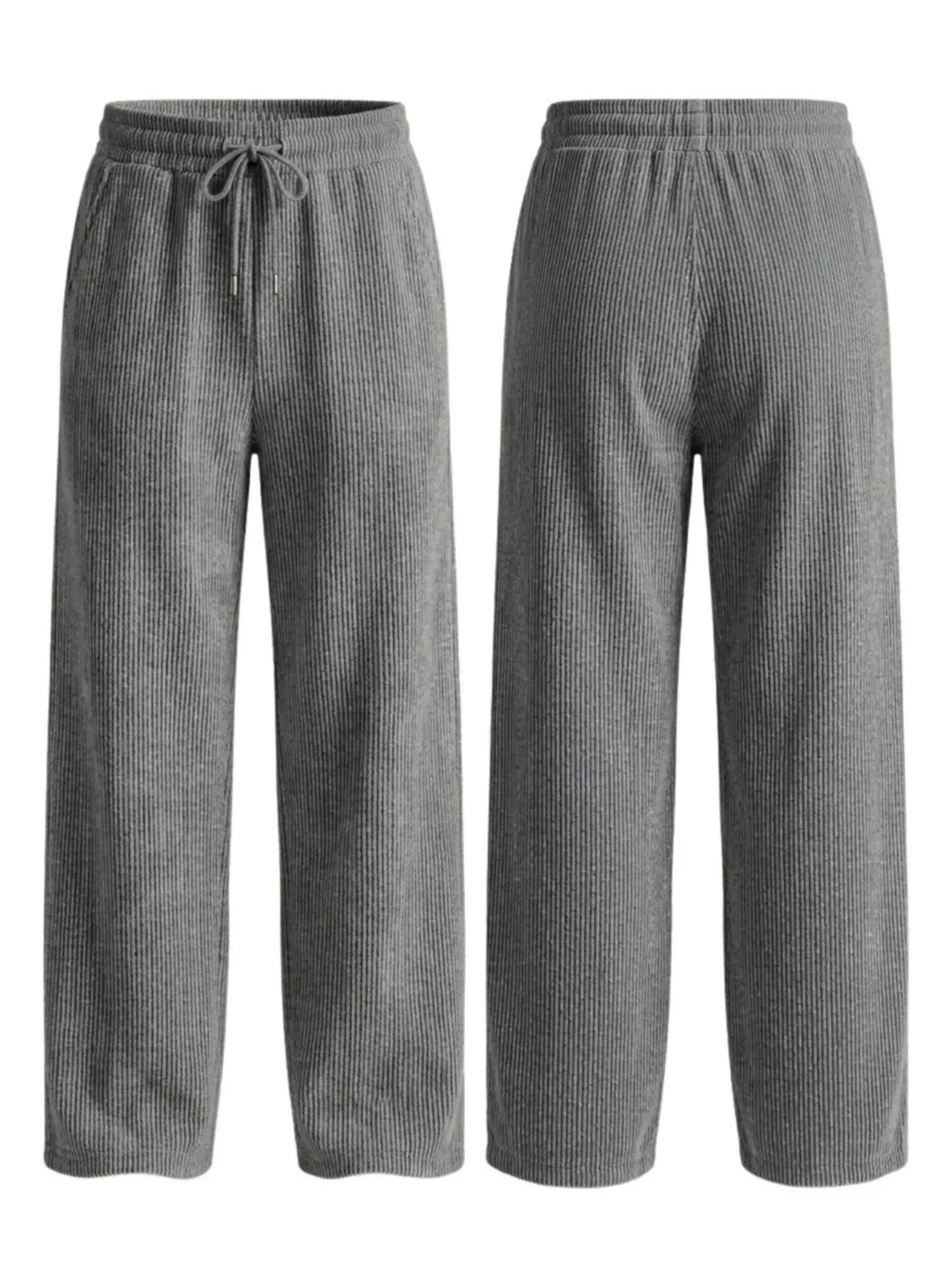 Pantalón Mujer Recto Buzo Jogger Versátil Interior Polar 0004-4