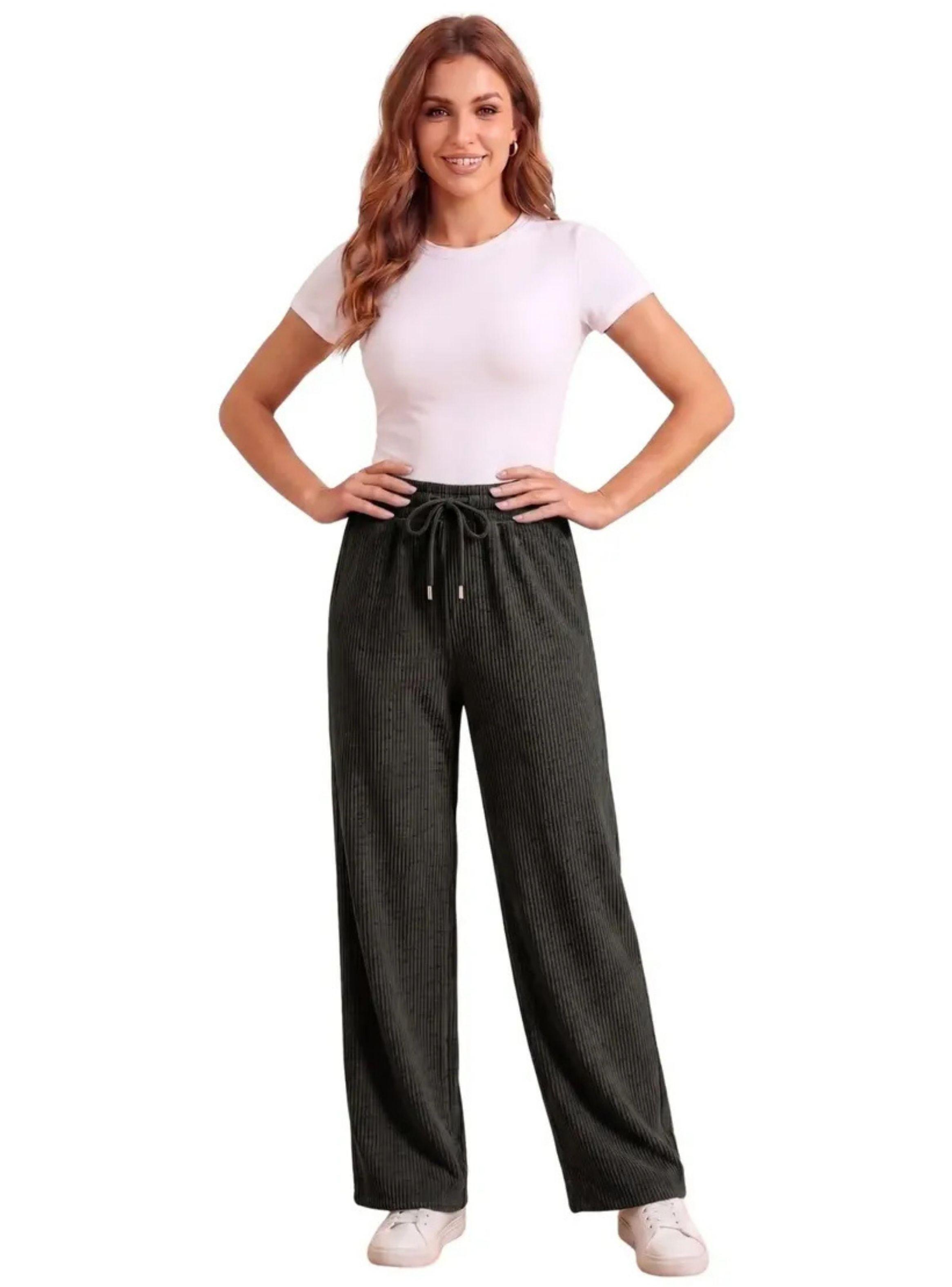 Pantalón Mujer Recto Buzo Jogger Versátil Interior Polar 0004-0