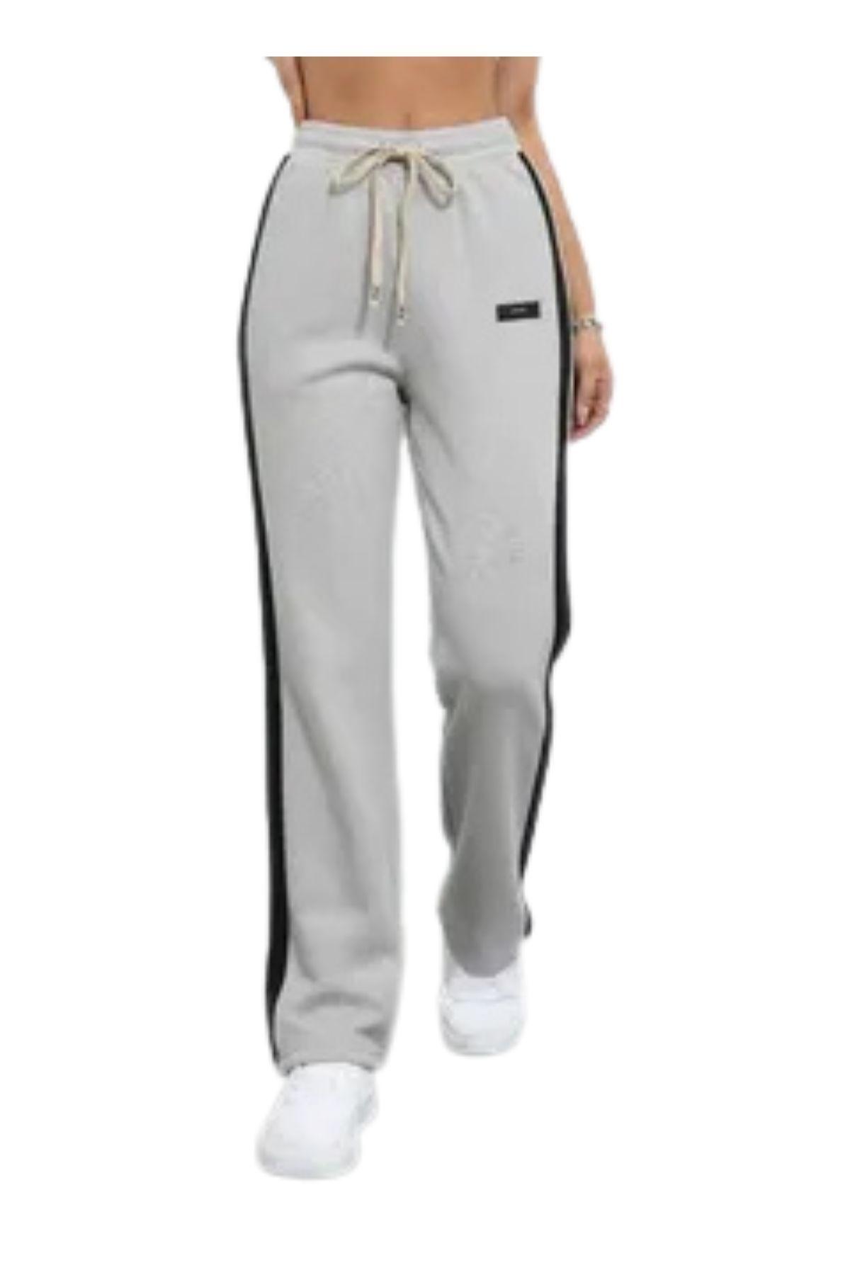 Pantalón Recto Buzo Algodón. Oversize Pierna Ancha. 8643-2