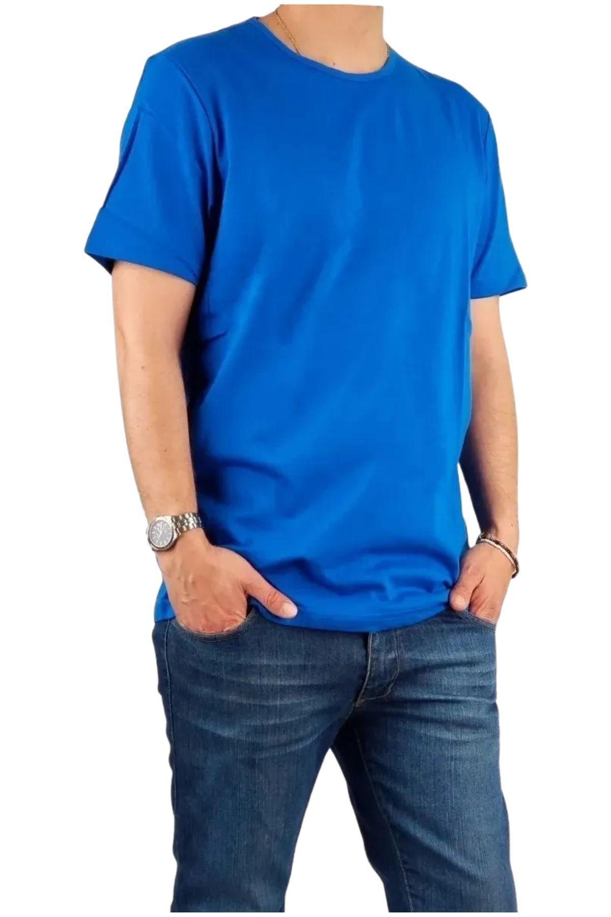Pack 3 Poleras Algodon Manga Corta Hombre Para Estampar M01-1