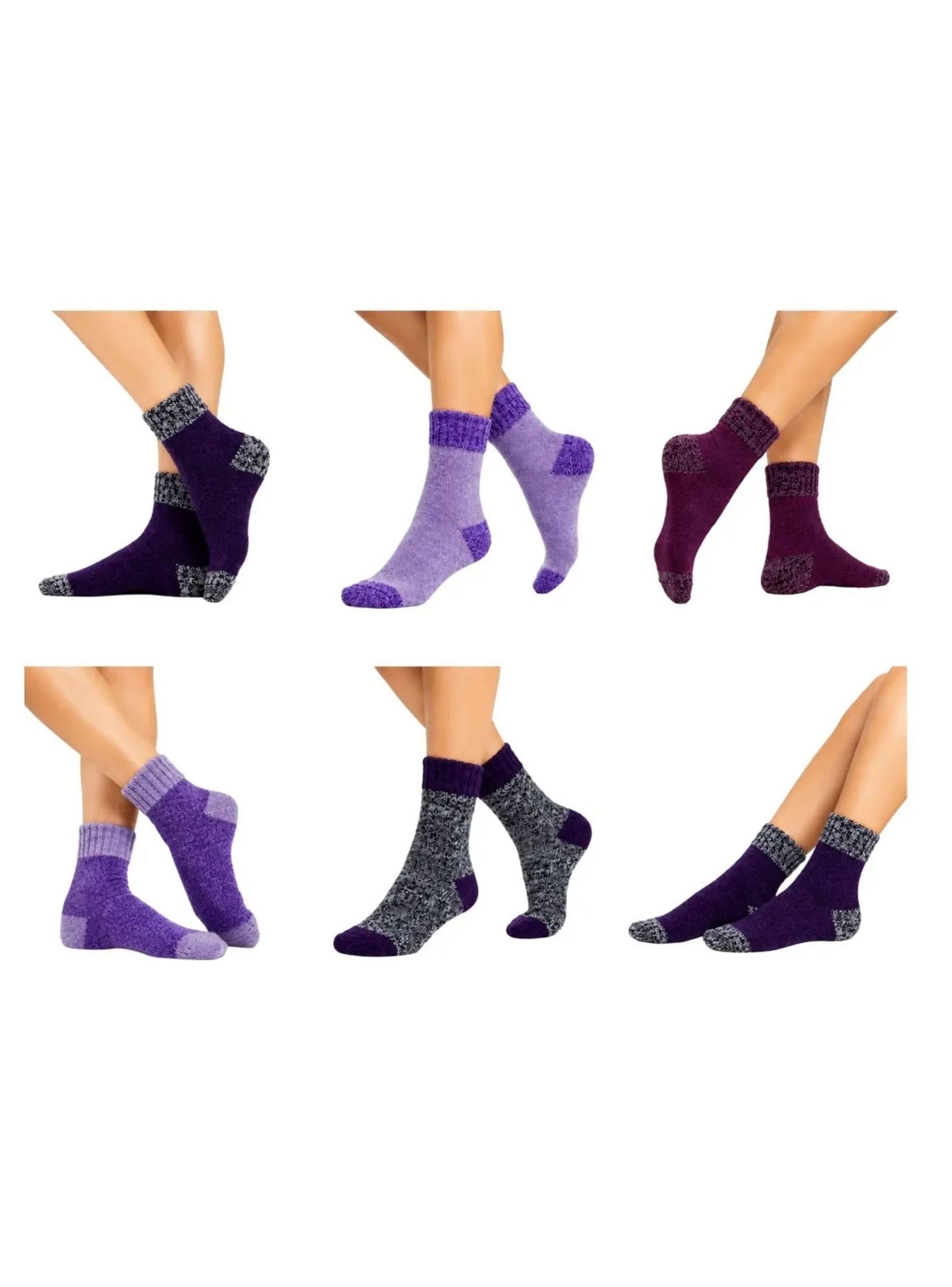 Pack 6 Pares Calcetines De Lana Térmicos Gruesos Invierno 2098-3