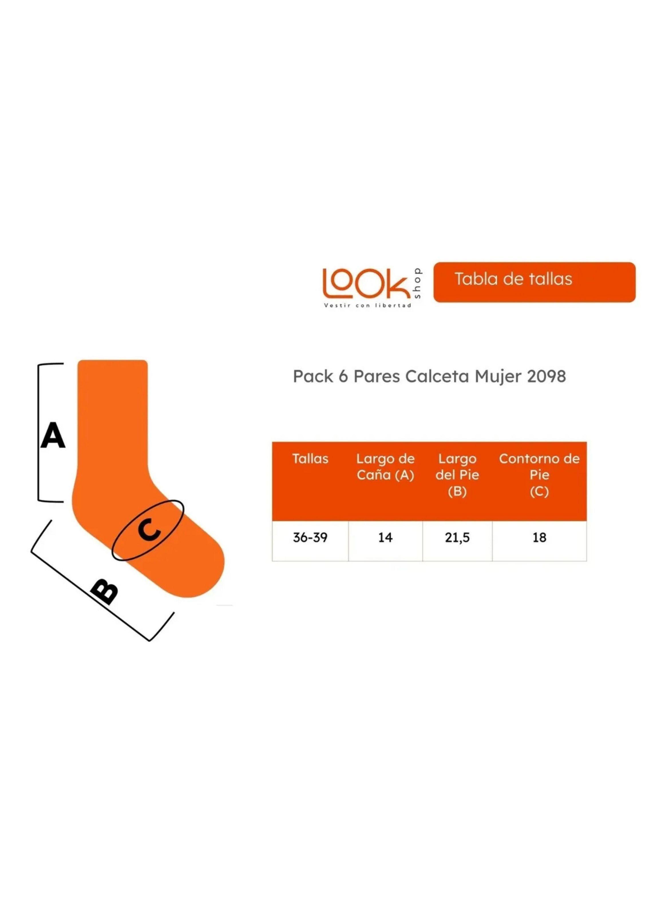 Pack 6 Pares Calcetines De Lana Térmicos Gruesos Invierno 2098-5