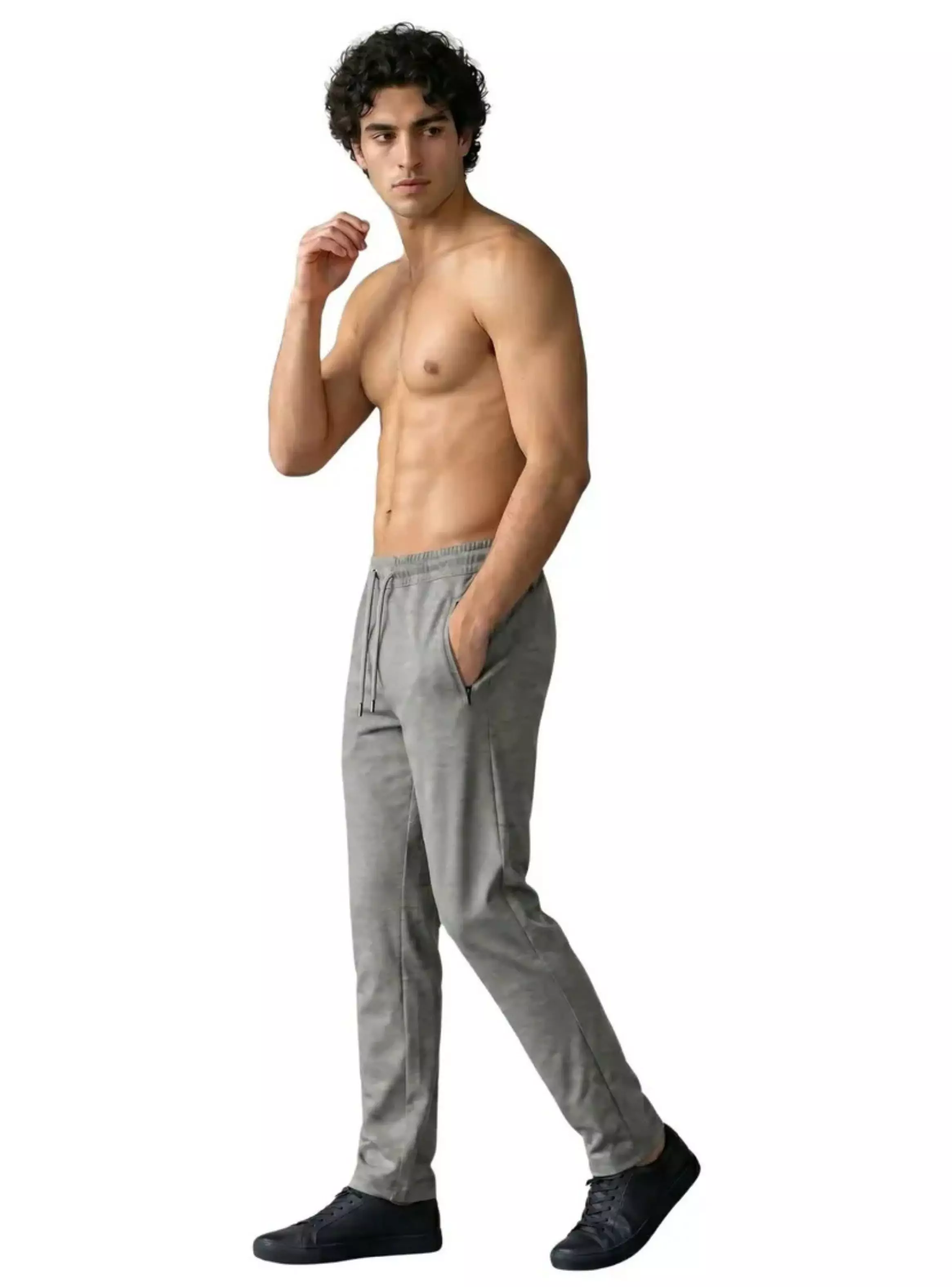 Pantalón Buzo Hombre. Forro Polar. Jogger Slim Fit. 250-2