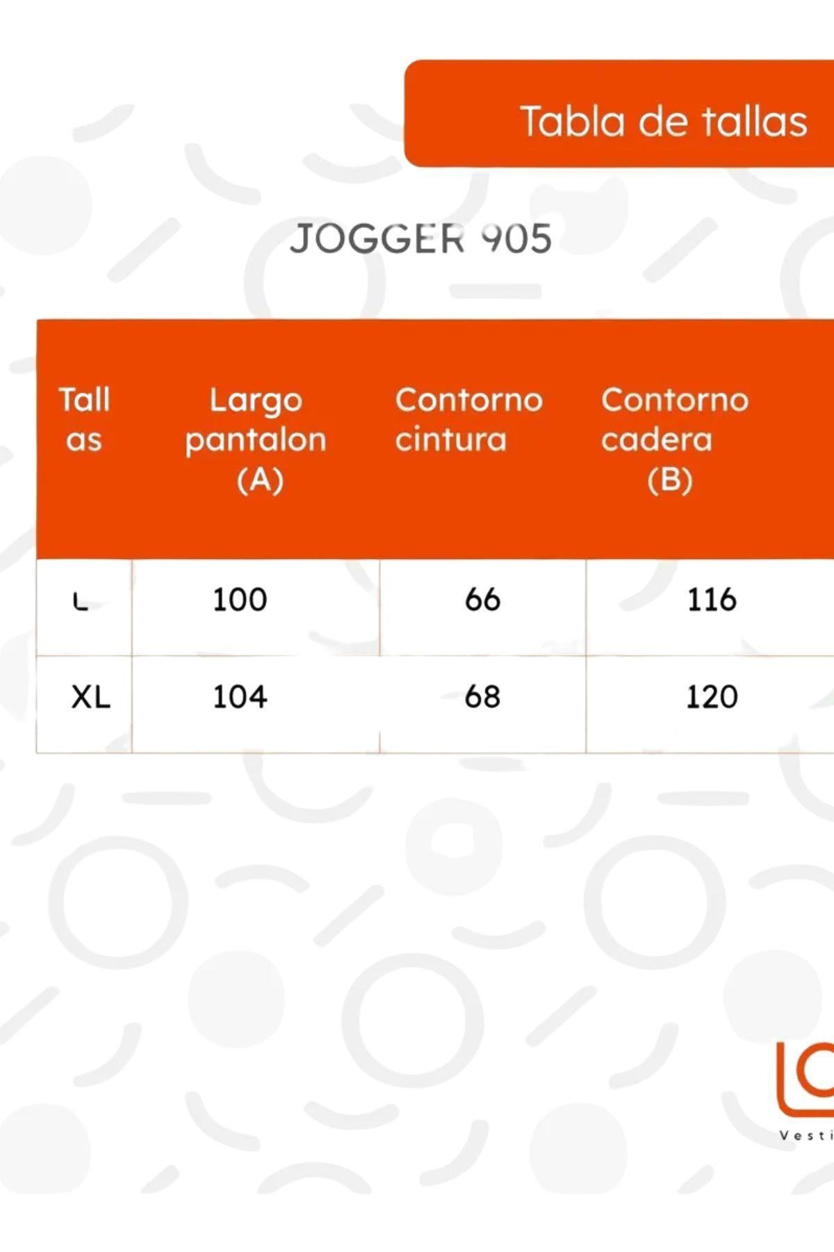 Pantalón Buzo Hombre Algodón. Jogger Verano. 905-3
