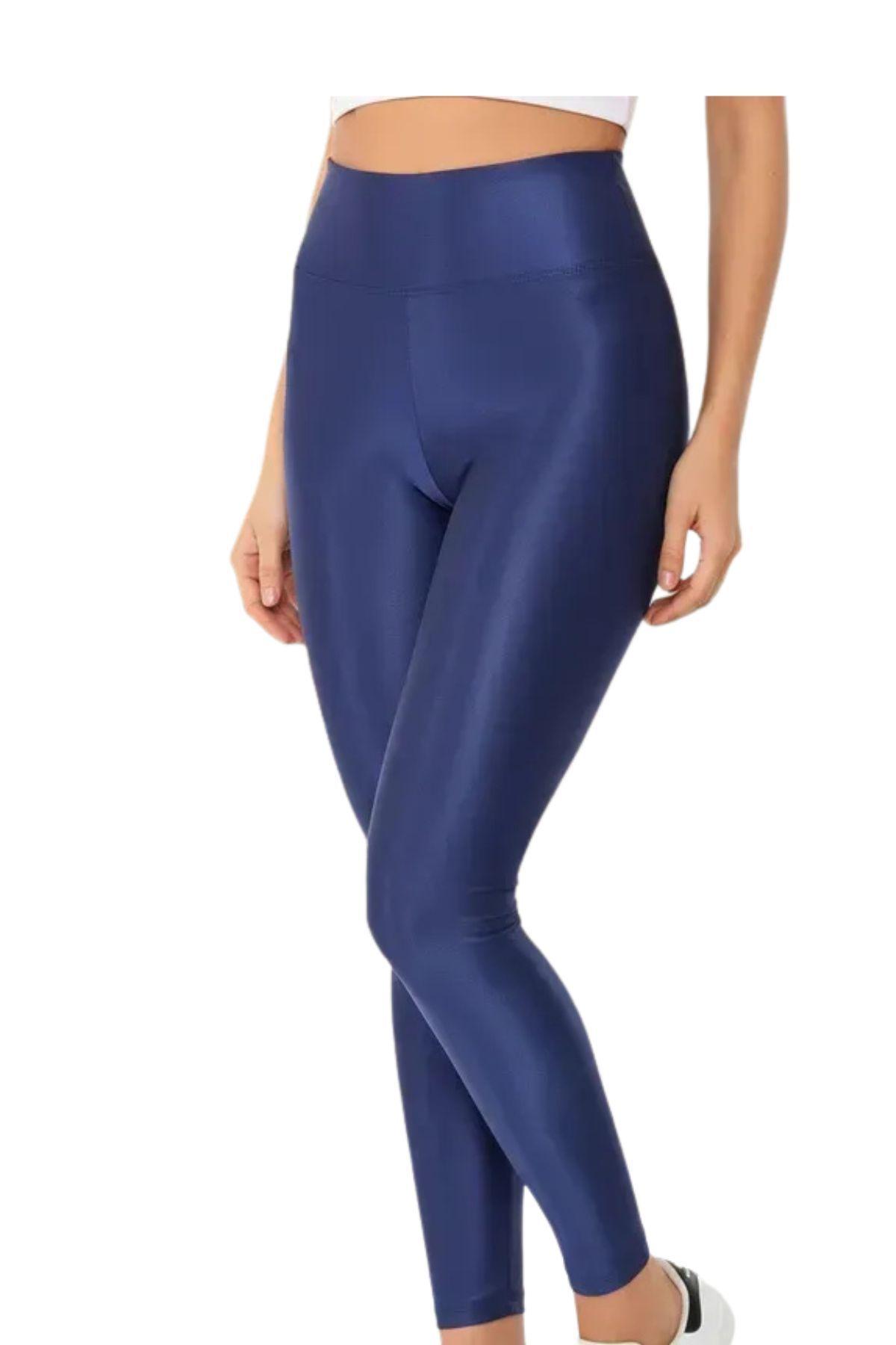 Calza Lycra Deportiva Mujer Tiro Alto Dupont Tela Altobrillo 548-3