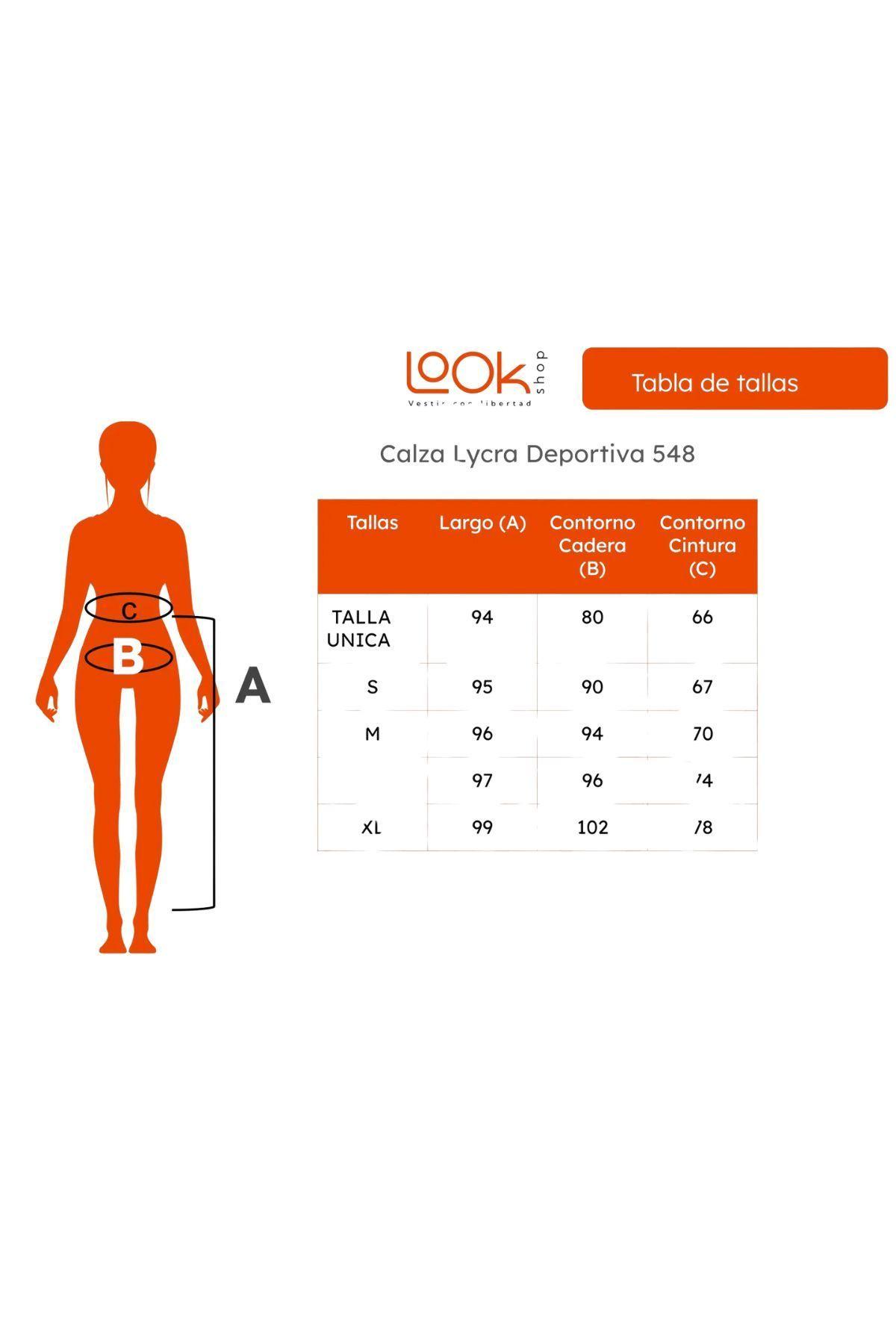 Calza Lycra Deportiva Mujer Tiro Alto Dupont Tela Altobrillo 548-5