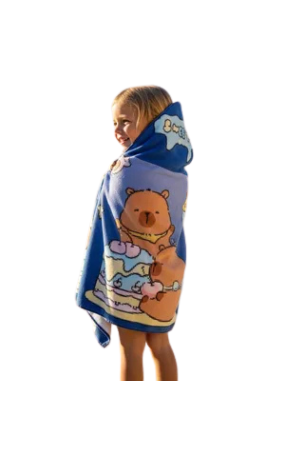 Pack 3 Toallas De Baño, Playa Piscina Capucha Niños Diseños Surtido Niñas-2