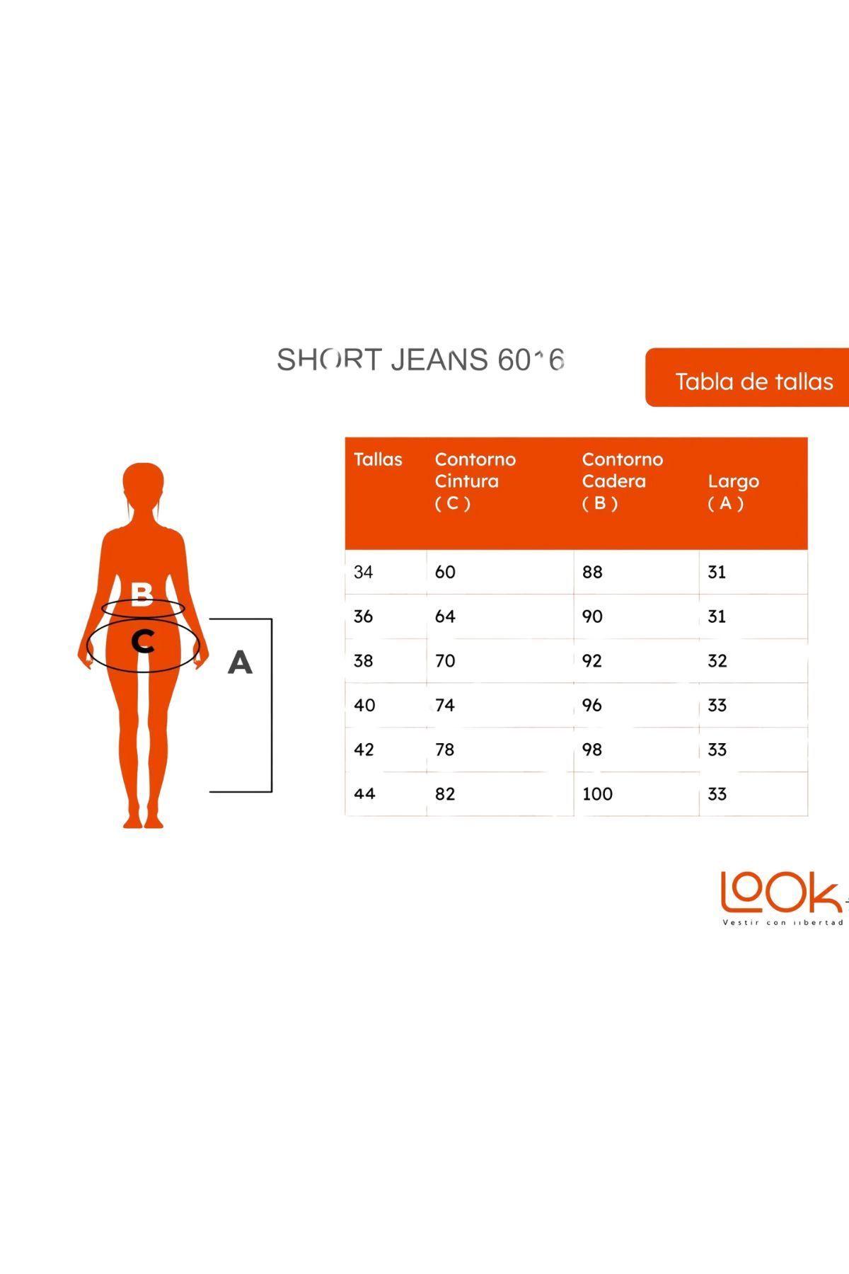 Mini Falda Short Jeans. Mujer Full Elasticada. Botones. 6016-7