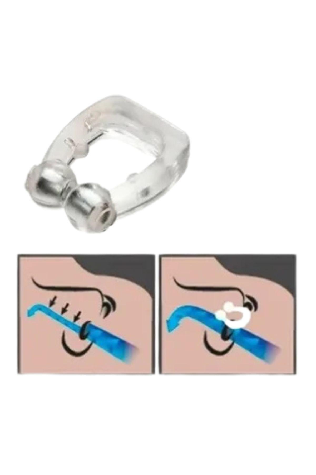 Pack 6 Clip Nasal Anti Ronquidos Silicona Magnético. Estuche-4