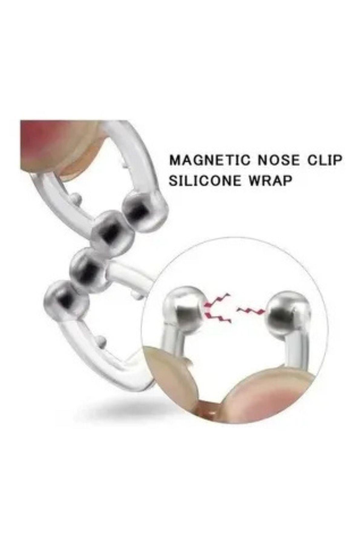 Pack 6 Clip Nasal Anti Ronquidos Silicona Magnético. Estuche-6