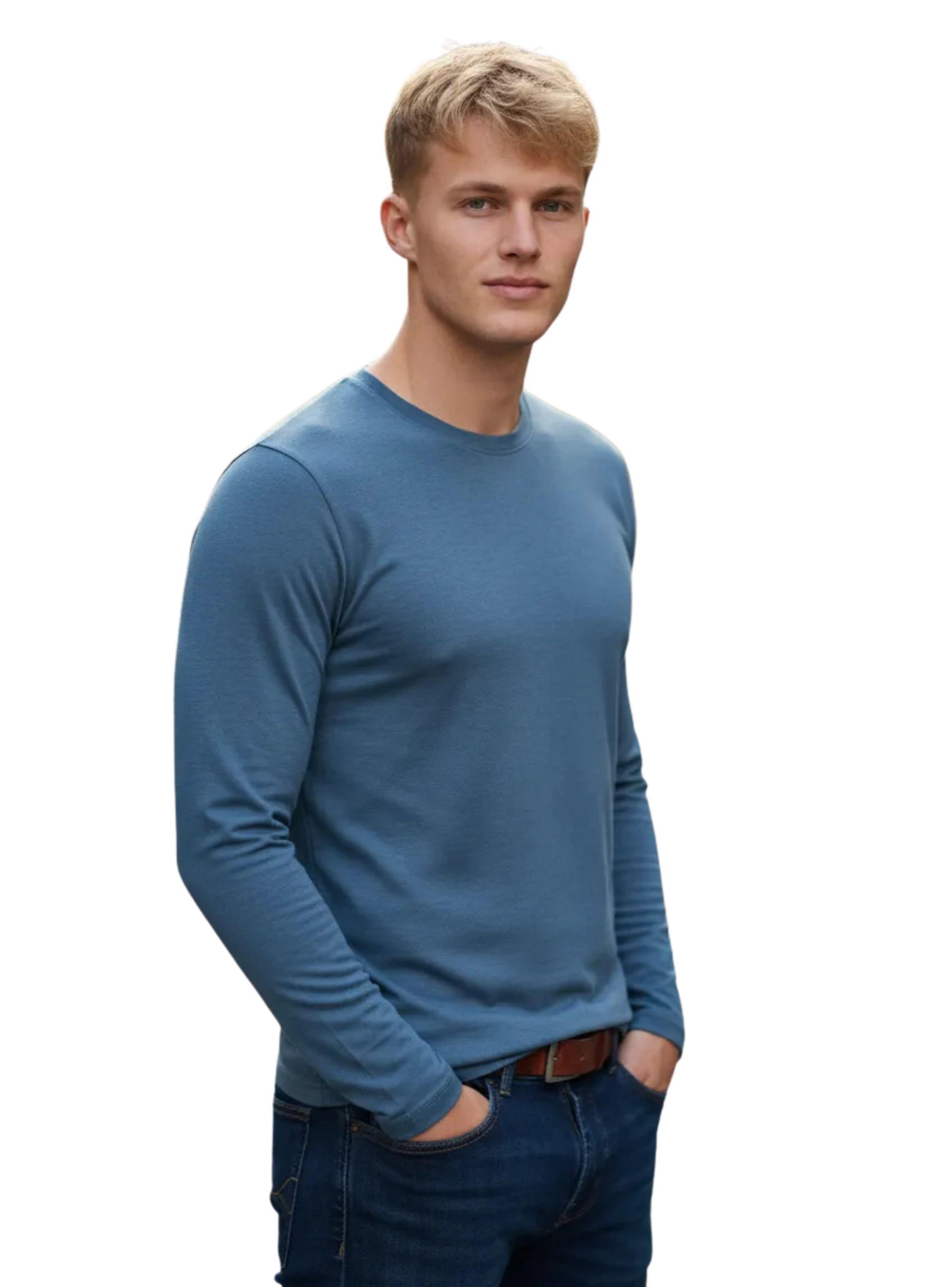 Camiseta Hombre Bambú Manga Larga Sin Forro Polar Térmica 418-0