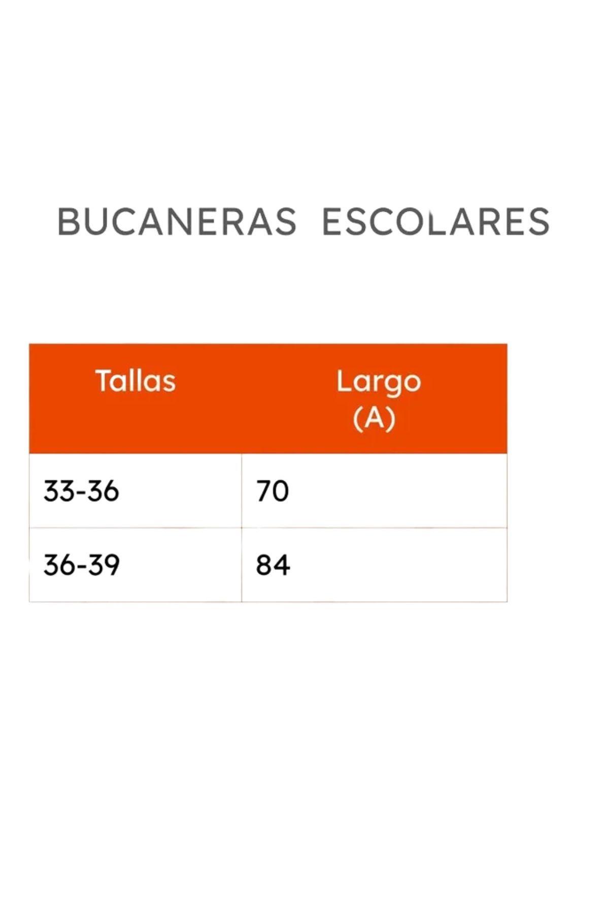 Pack 3 Pares Bucaneras Escolares. Calceta Larga Colores. -4