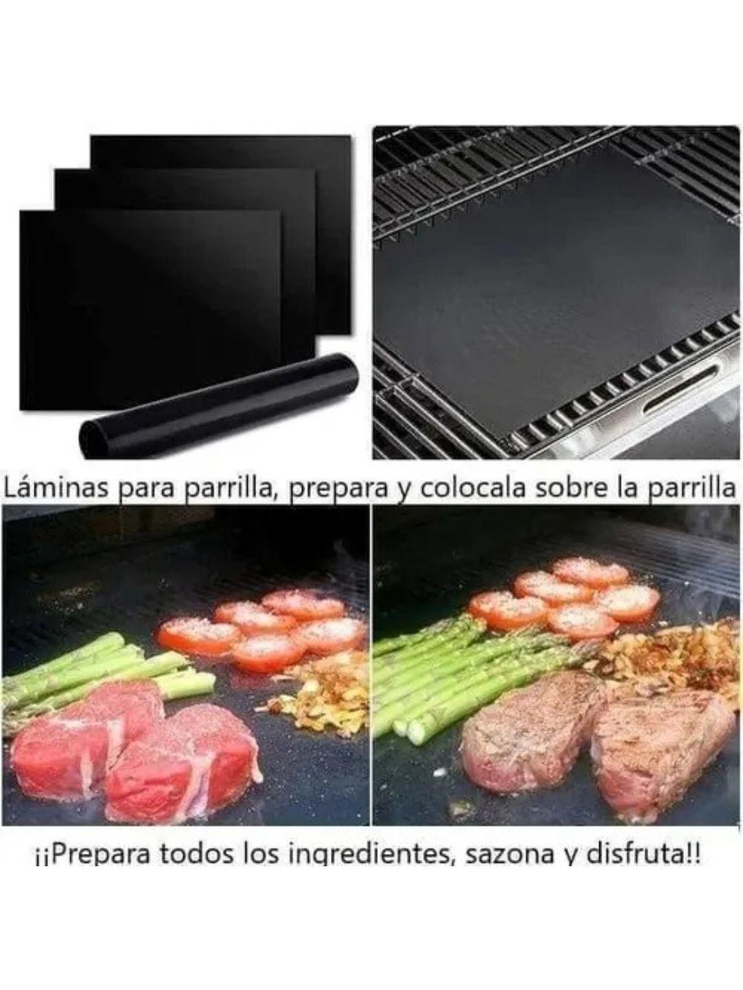 Lamina Antiadherente Teflón Parrillas Asado Y Horno 33x40cm-4