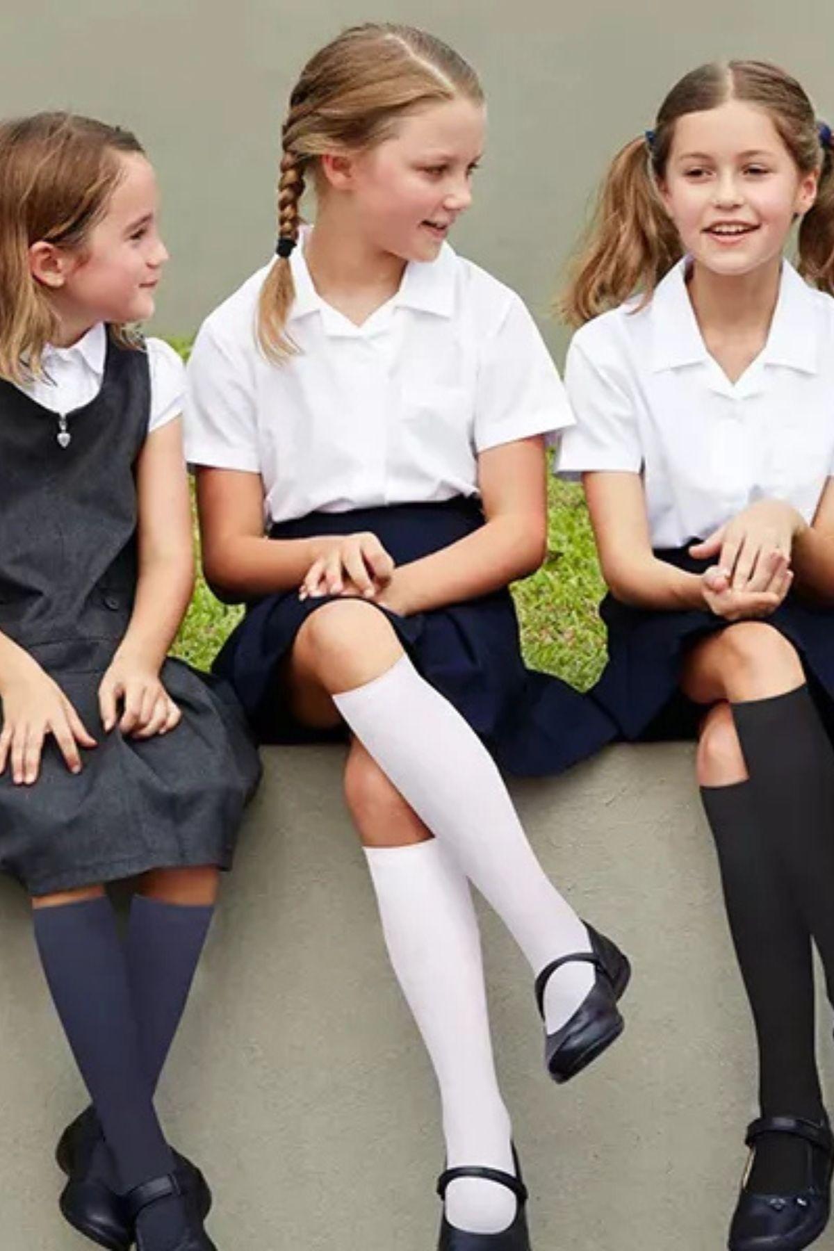 Pack 3 Pares Calceta Escolar. Calceta Larga 691-6
