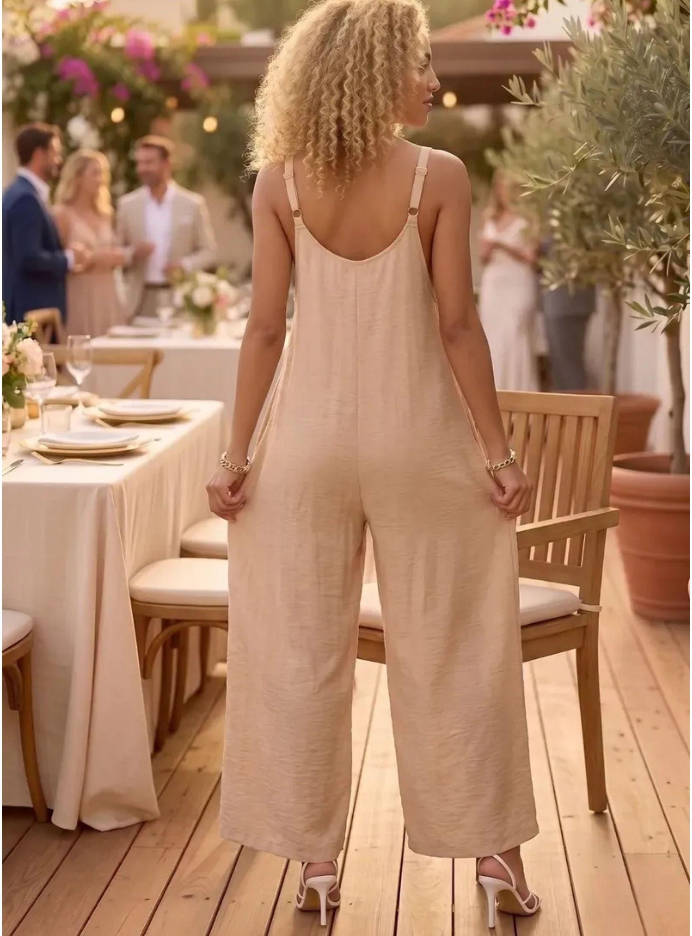 Enterito Largo Premium Tipo Palazzo Liso Primavera Mujer 3357-3