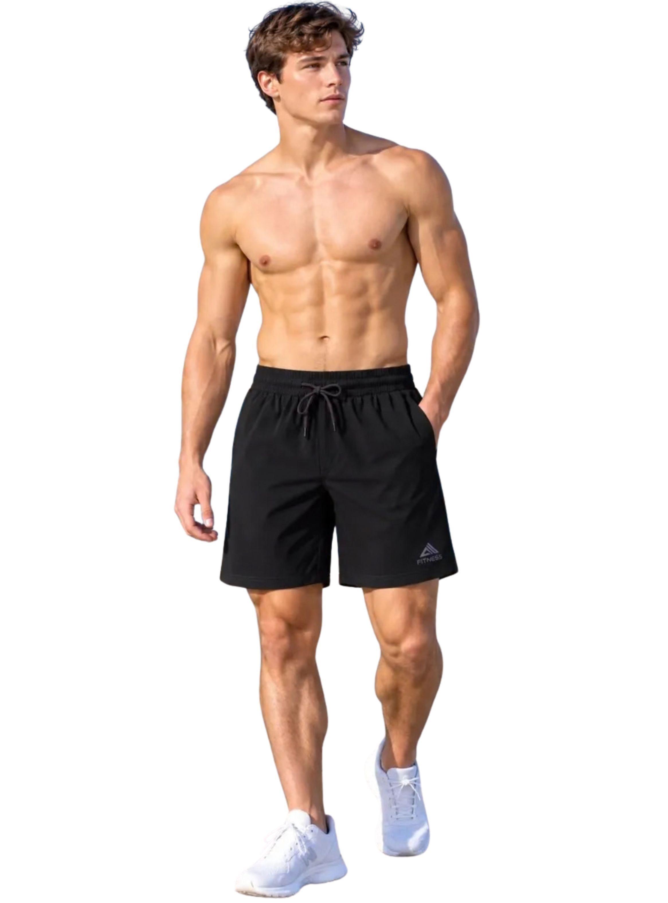 Short Deportivo Hombre Secado Rápido Liviano Con Bolsillos 4019-0