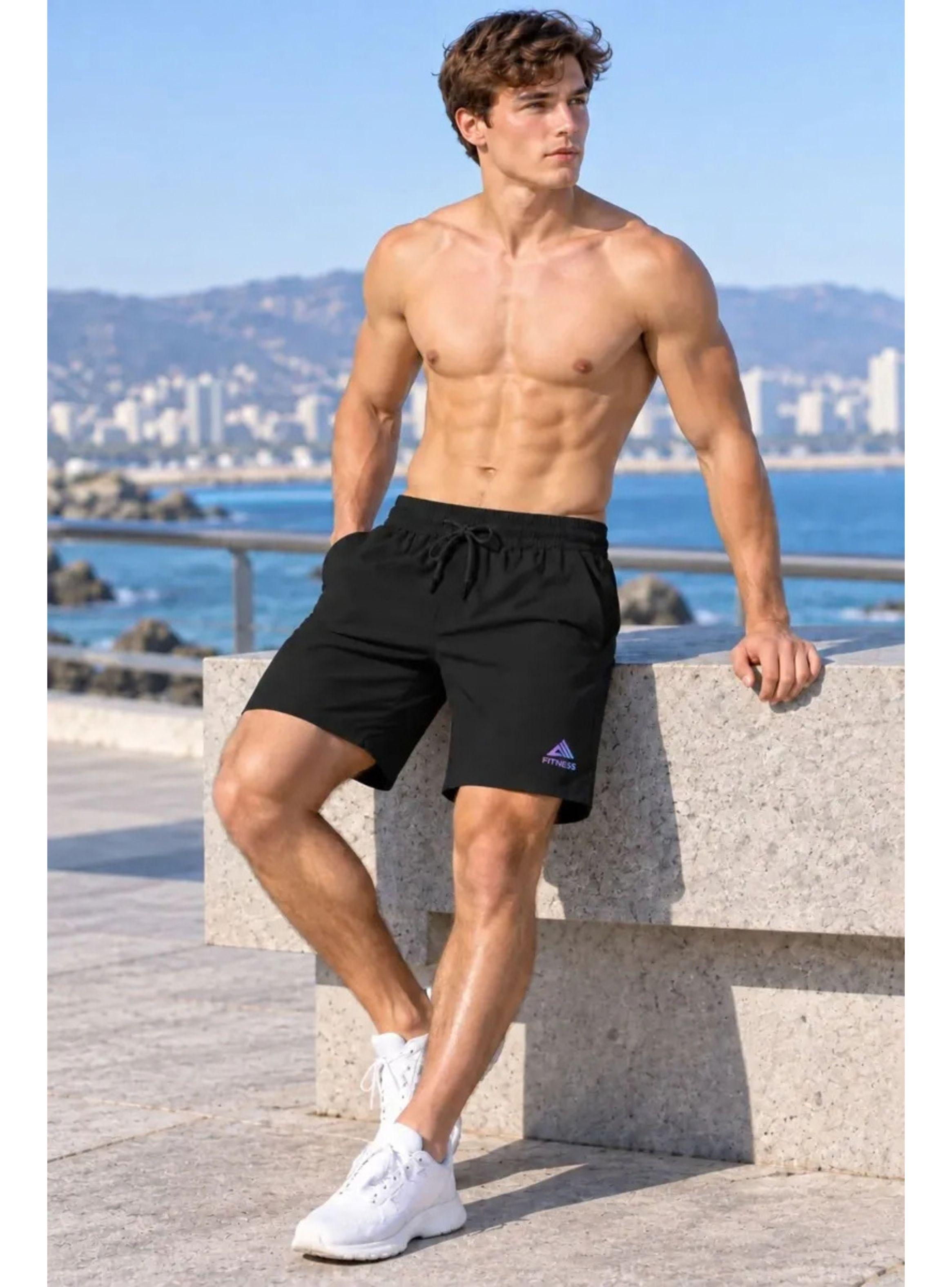 Short Deportivo Hombre Secado Rápido Liviano Con Bolsillos 4019-1