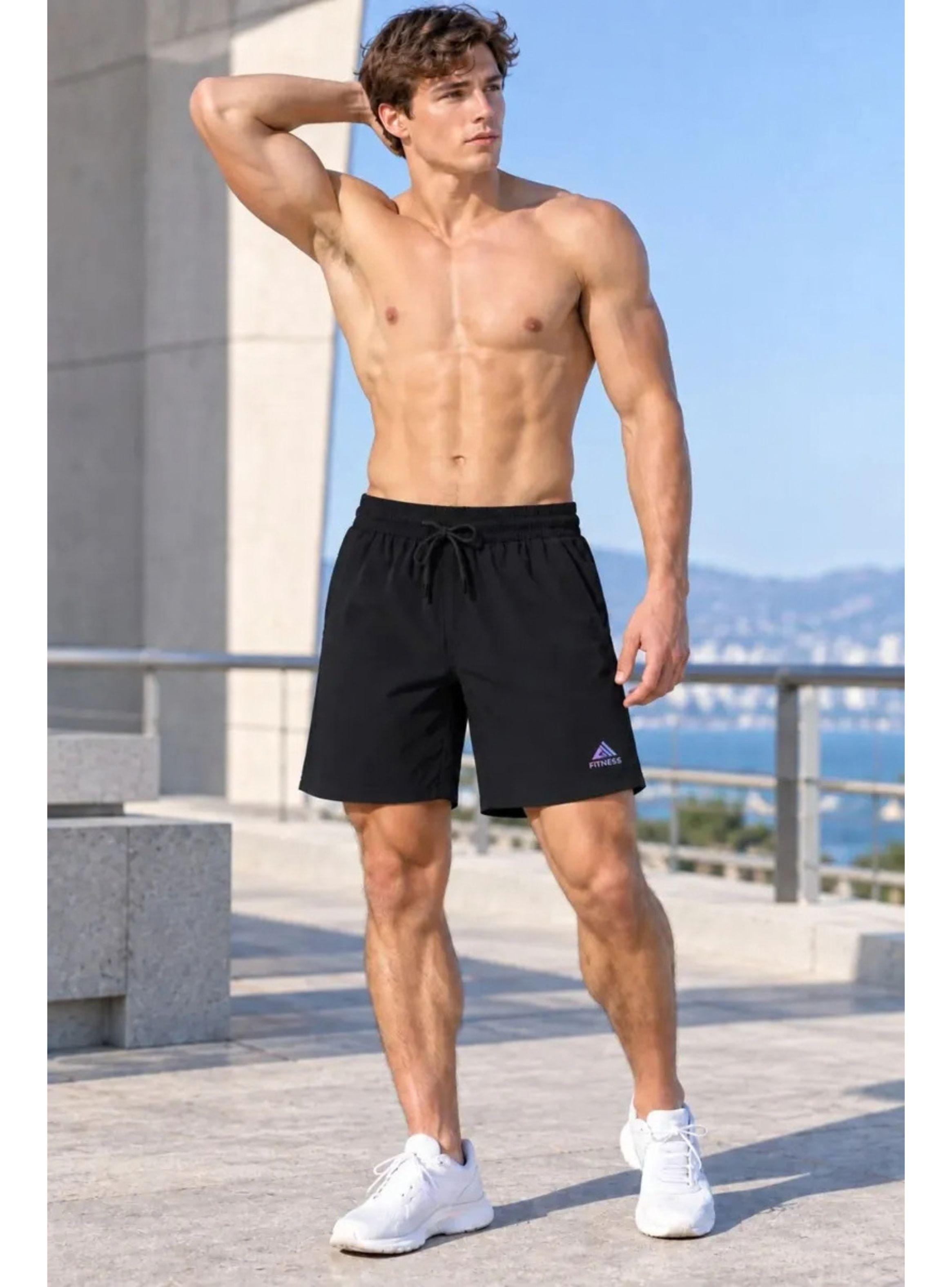 Short Deportivo Hombre Secado Rápido Liviano Con Bolsillos 4019-3