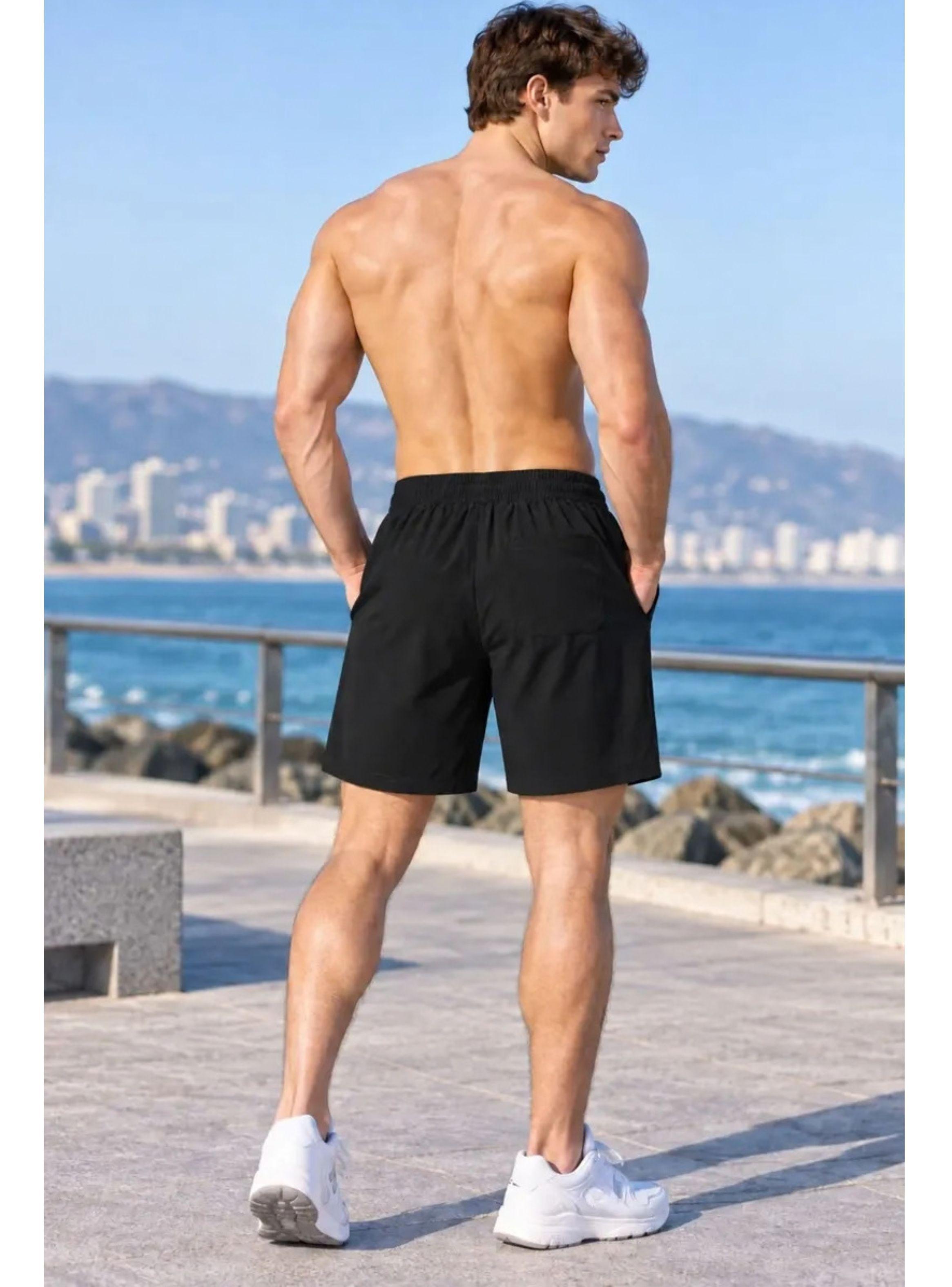 Short Deportivo Hombre Secado Rápido Liviano Con Bolsillos 4019-5