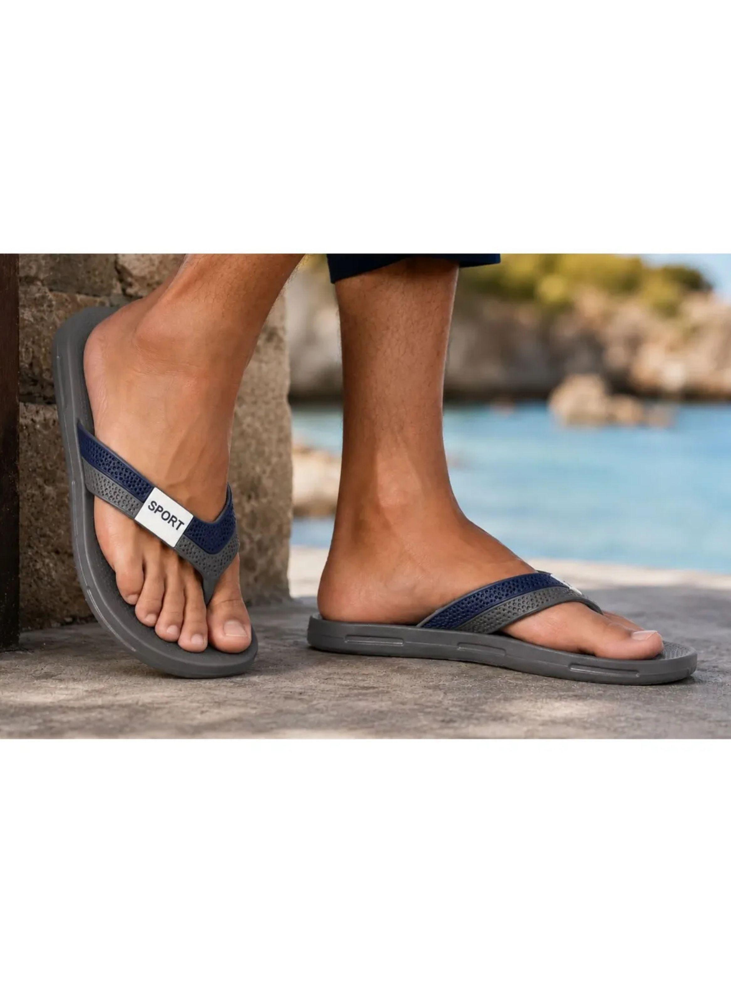 Chalas Hombres Hawaianas Goma Suela Extra Confortable Ducha 144-2