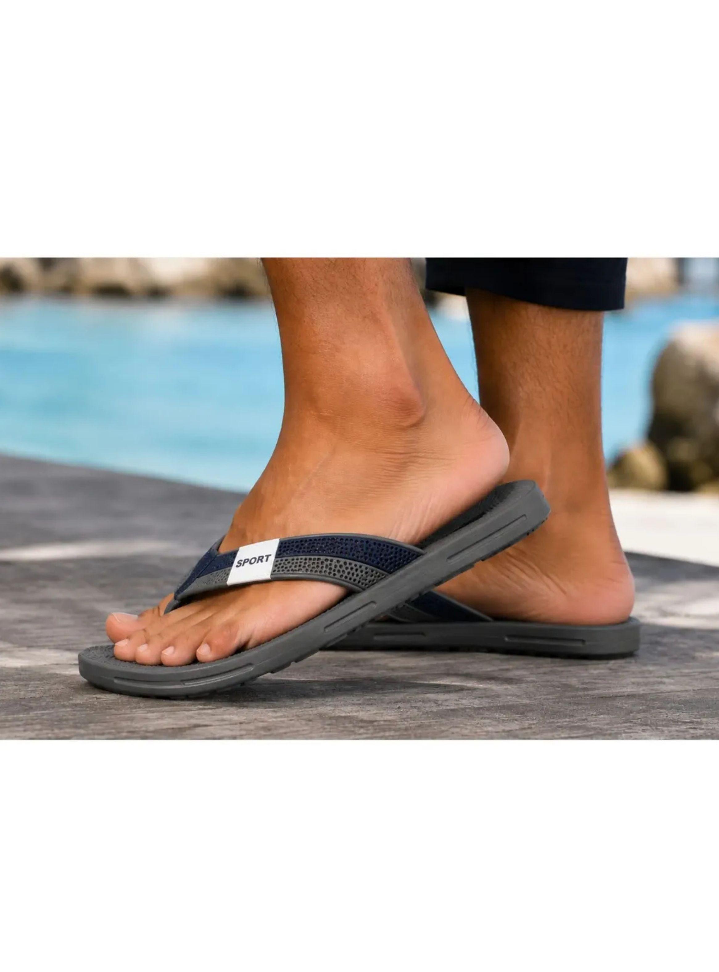 Chalas Hombres Hawaianas Goma Suela Extra Confortable Ducha 144-3