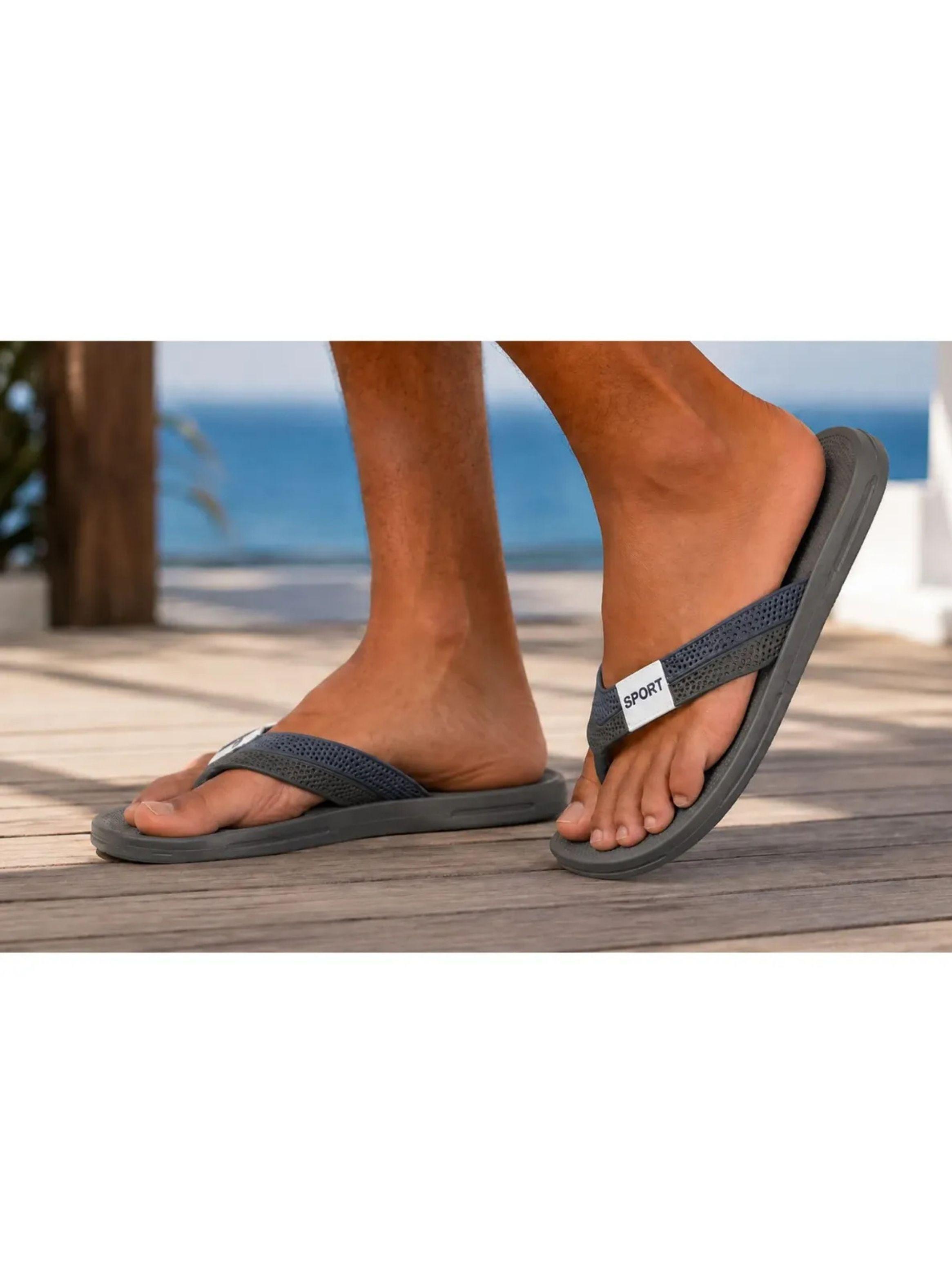 Chalas Hombres Hawaianas Goma Suela Extra Confortable Ducha 144-5